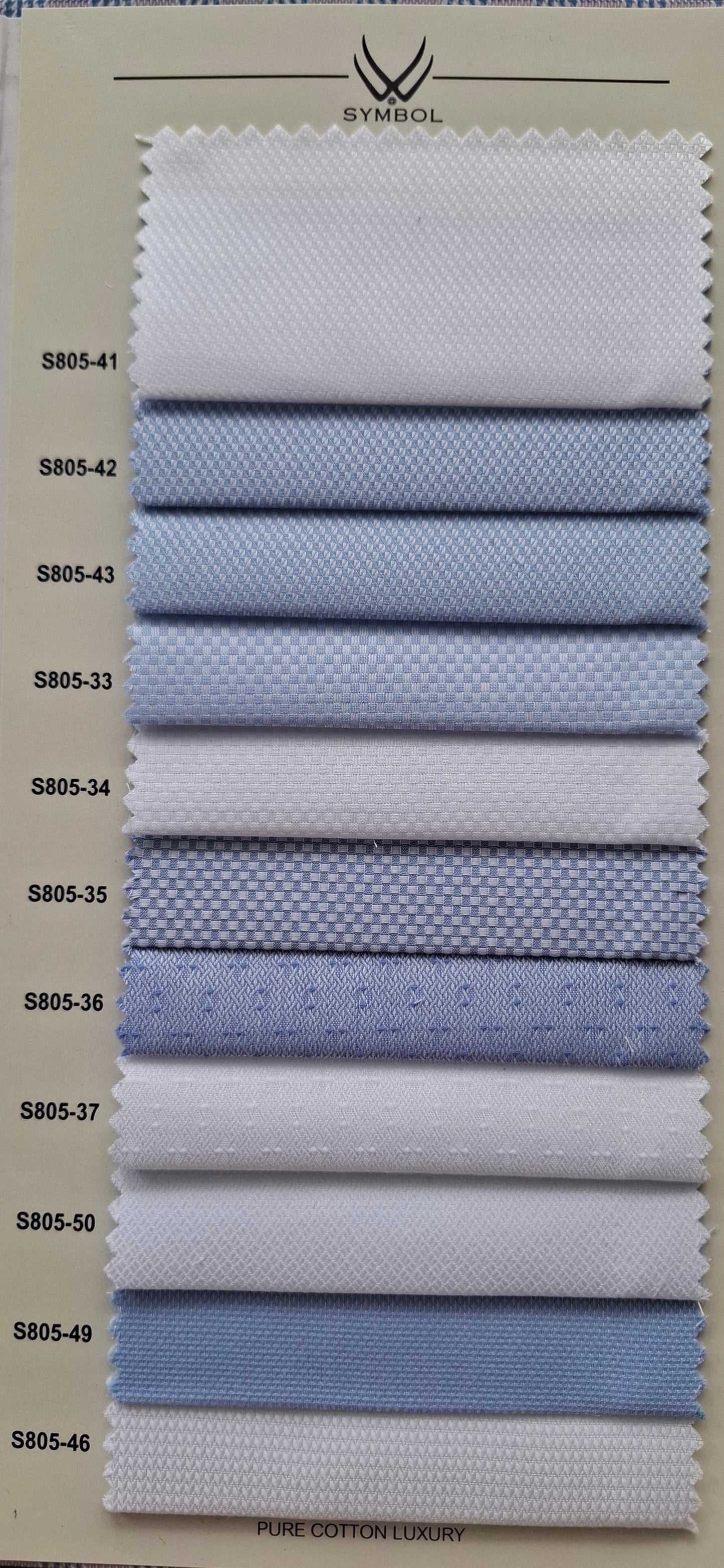 Pure Cotton Luxury Fabric – Code S805-41 (White)