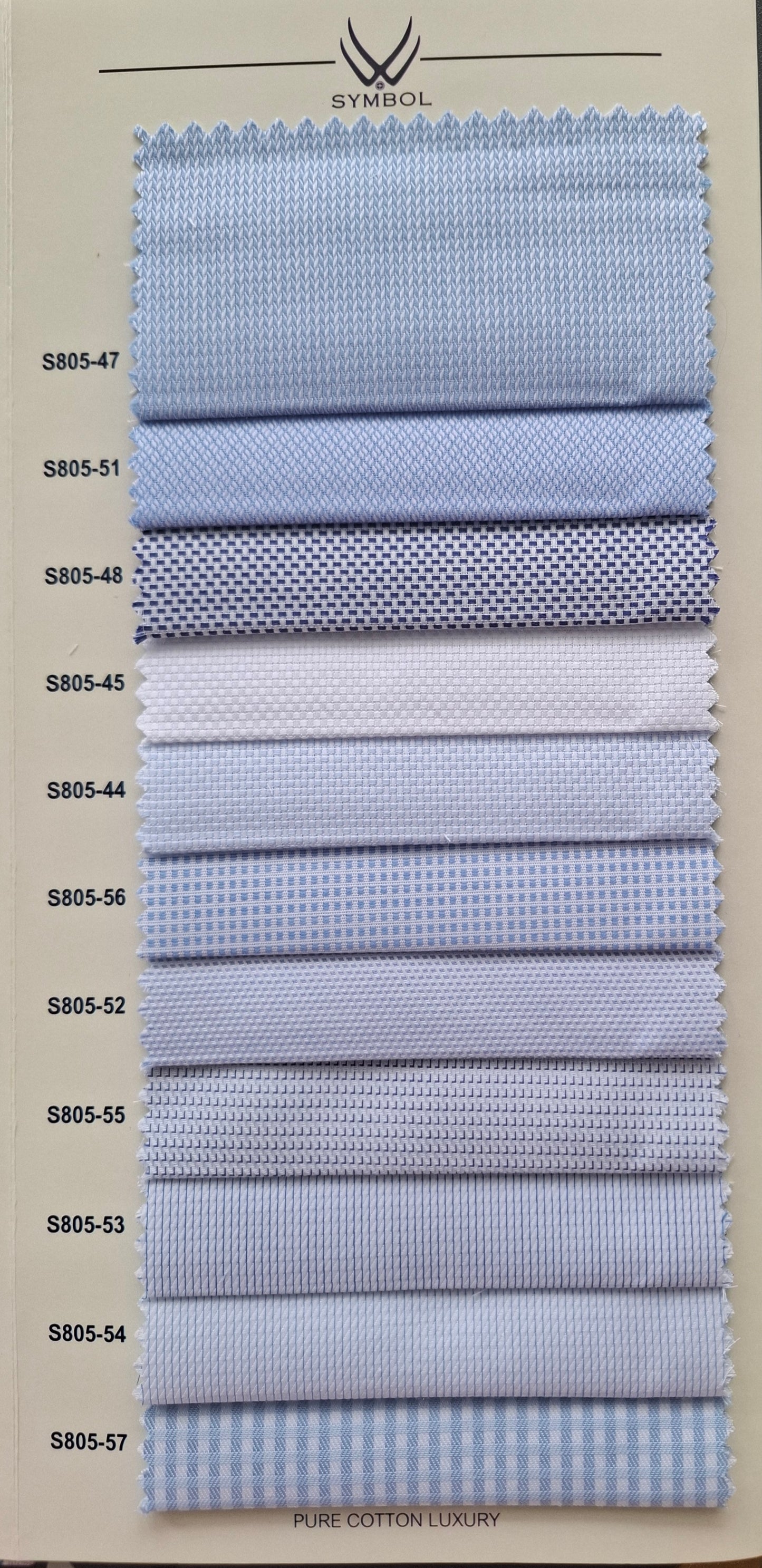Pure Cotton Luxury Fabric – Code S805-55 (Blue)