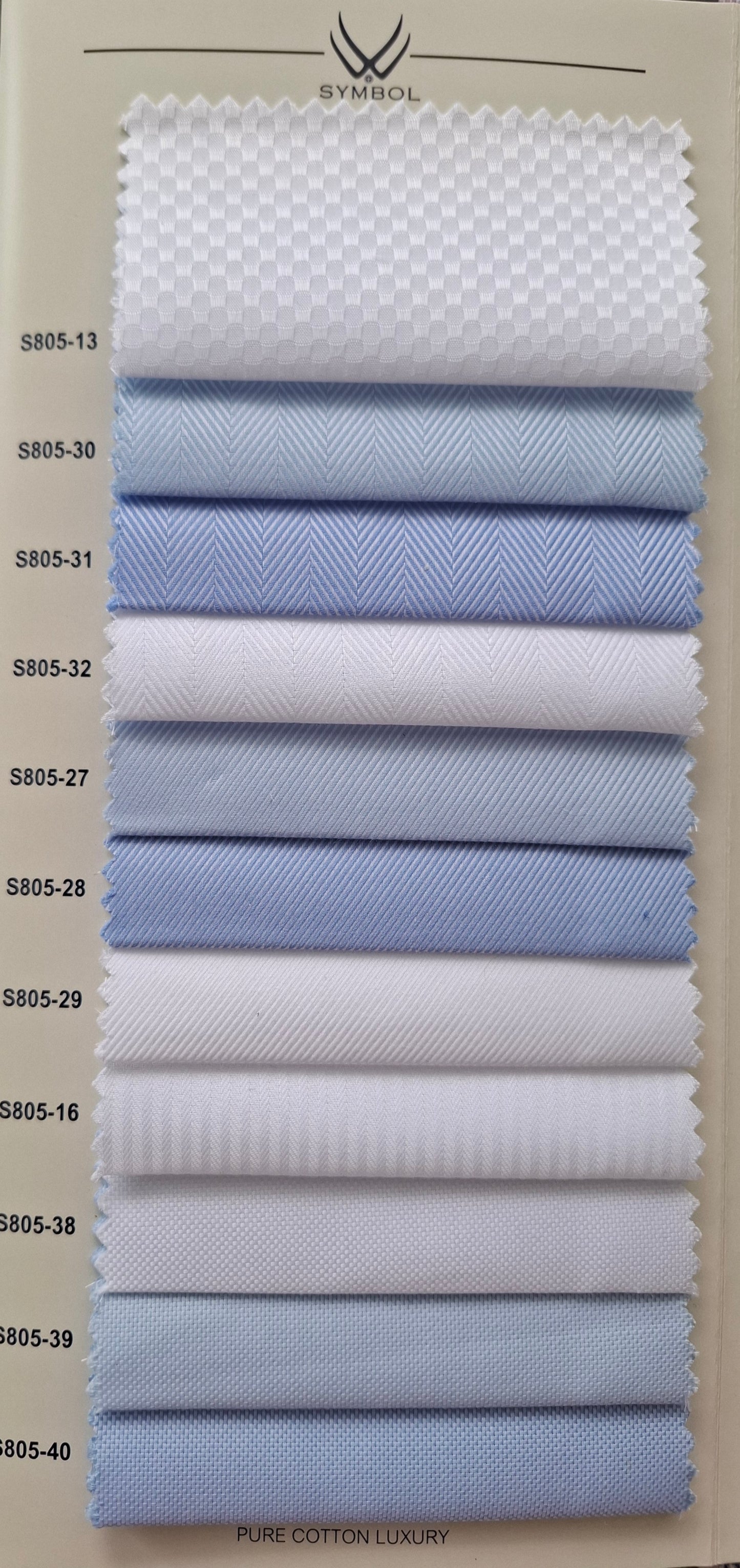 Pure Cotton Luxury Fabric – Code S805-13 (White Shirting)