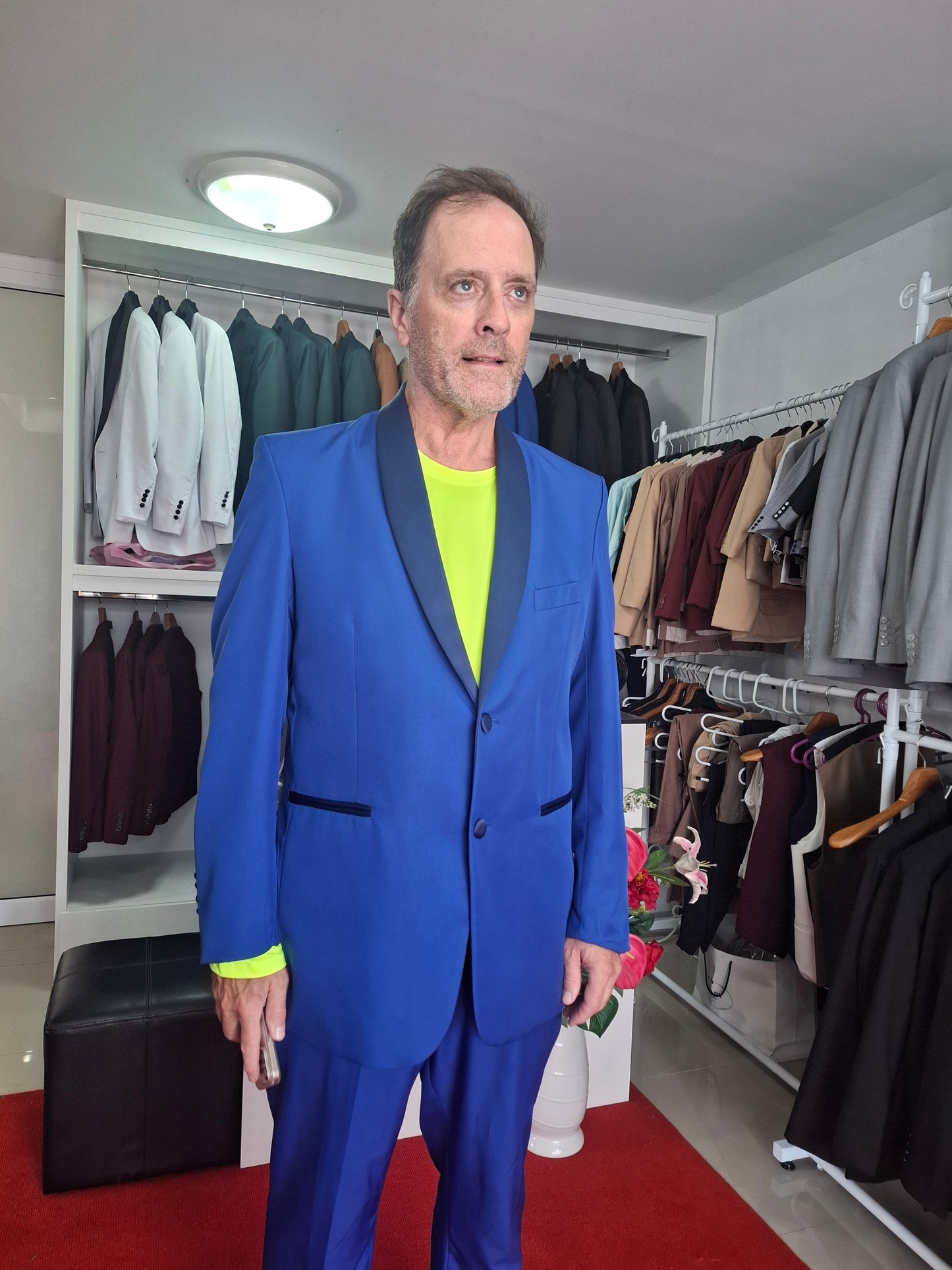 Royal Blue Bespoke Suit – USA Customer