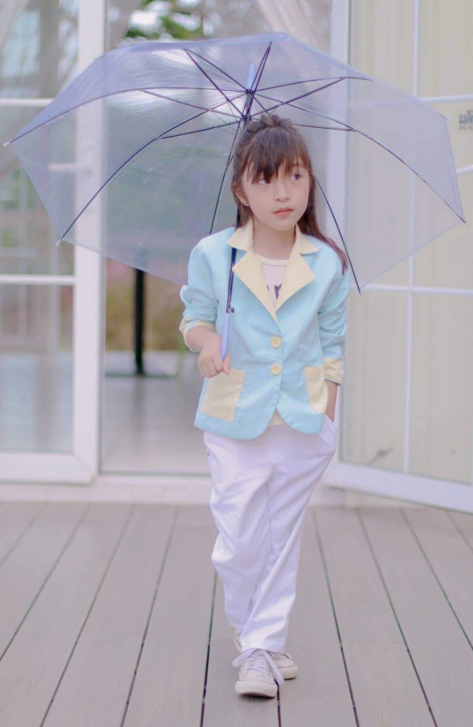 Kids Reversible Pastel Suit – Two Styles in One (Blue & Yellow)