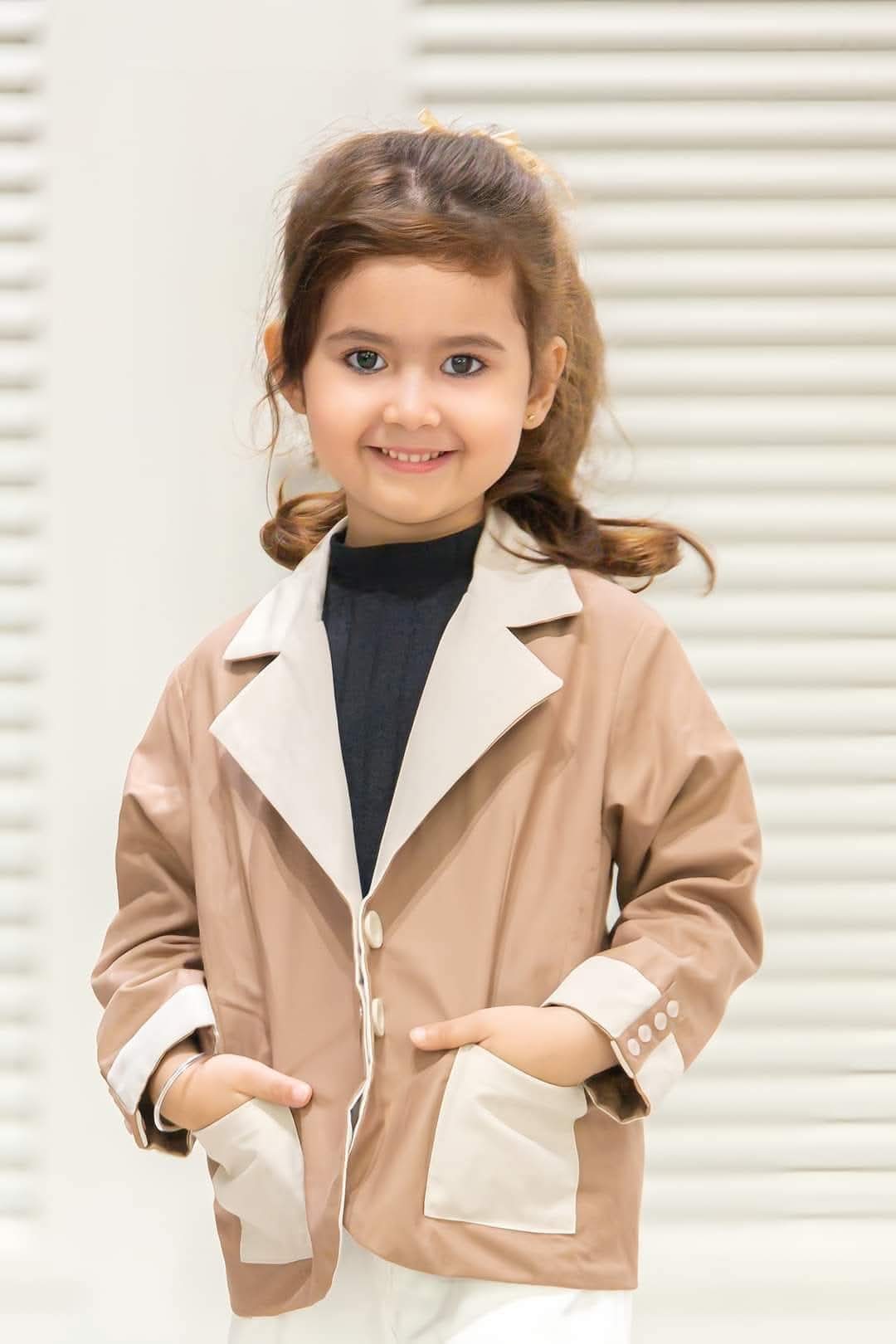 Kids Reversible Suit Set – Two Styles in One (Brown & Beige)