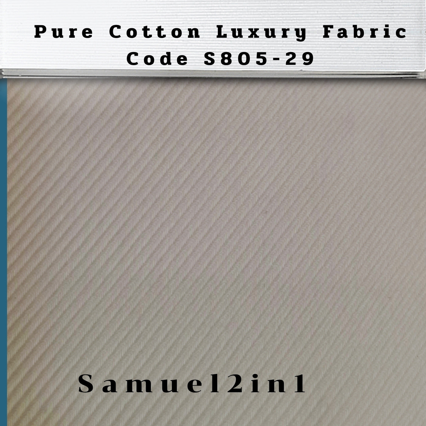 Pure Cotton Luxury Shirting Fabric – Code S805-29 (Blue)