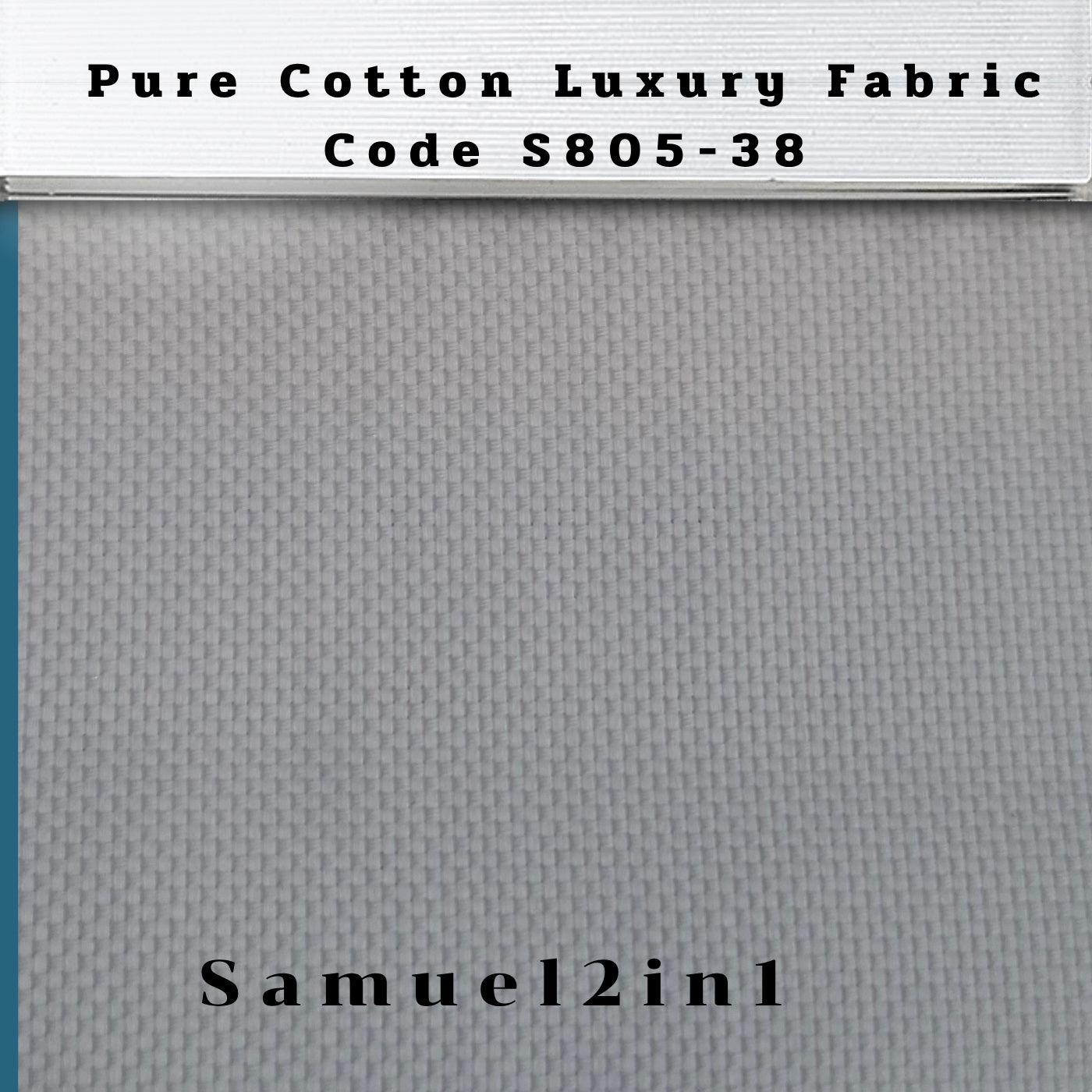 Pure Cotton Luxury Shirting Fabric – Code S805-38 (White)