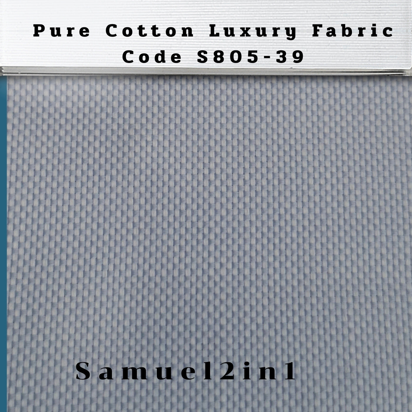 Pure Cotton Luxury Shirting Fabric – Code S805-39 (Light Blue)