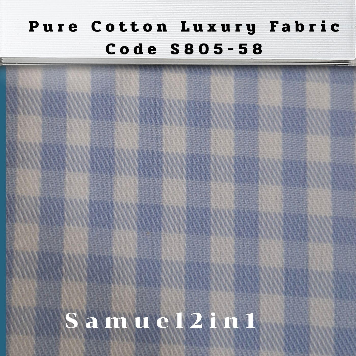 Pure Cotton Luxury Fabric - Code S805-58 | Samuel2in1