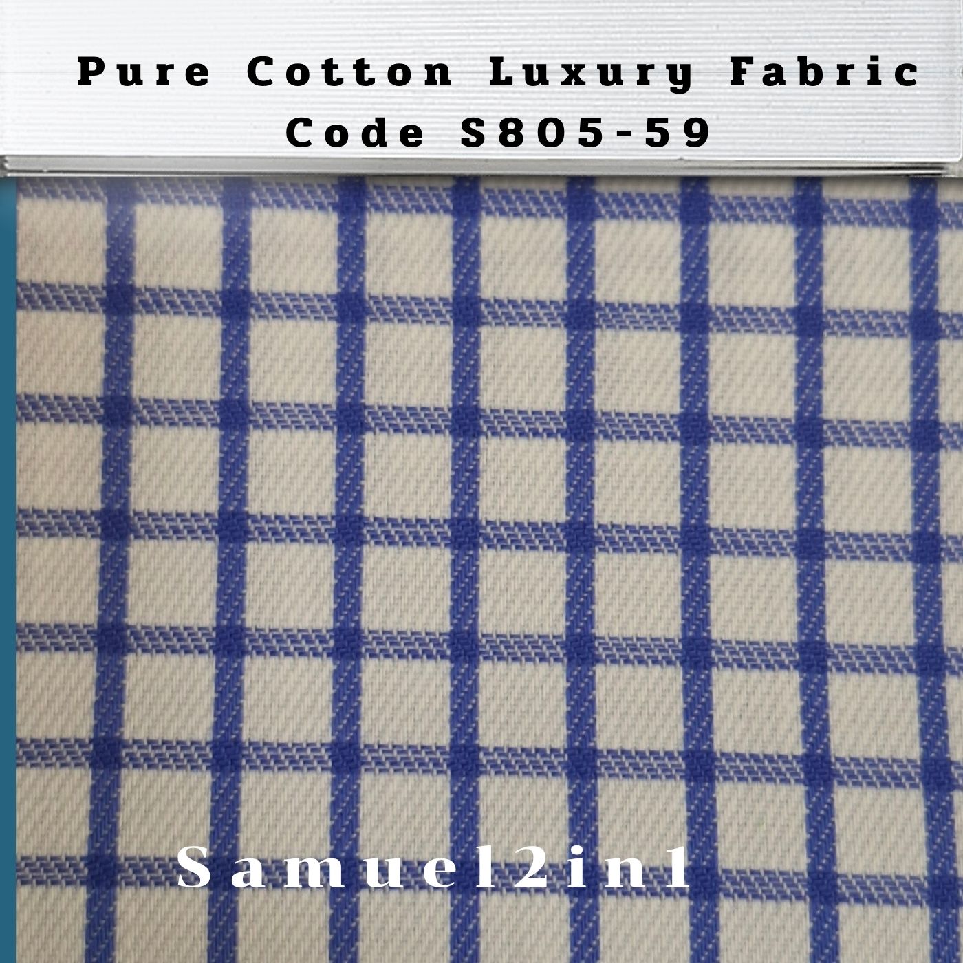 Pure Cotton Luxury Fabric - Code S805-59 | Samuel2in1