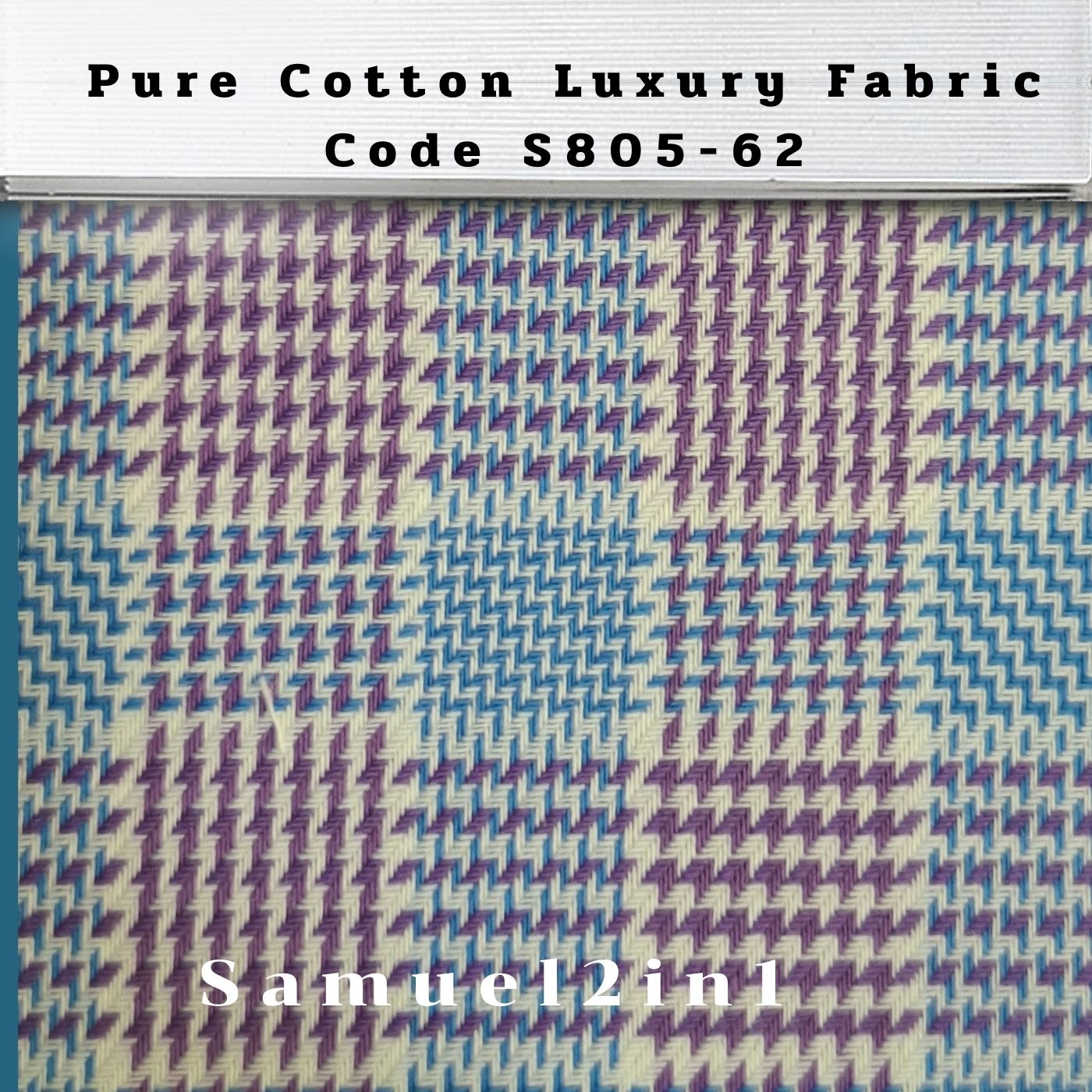Pure Cotton Luxury Fabric – Code S805-62 | Samuel2in1