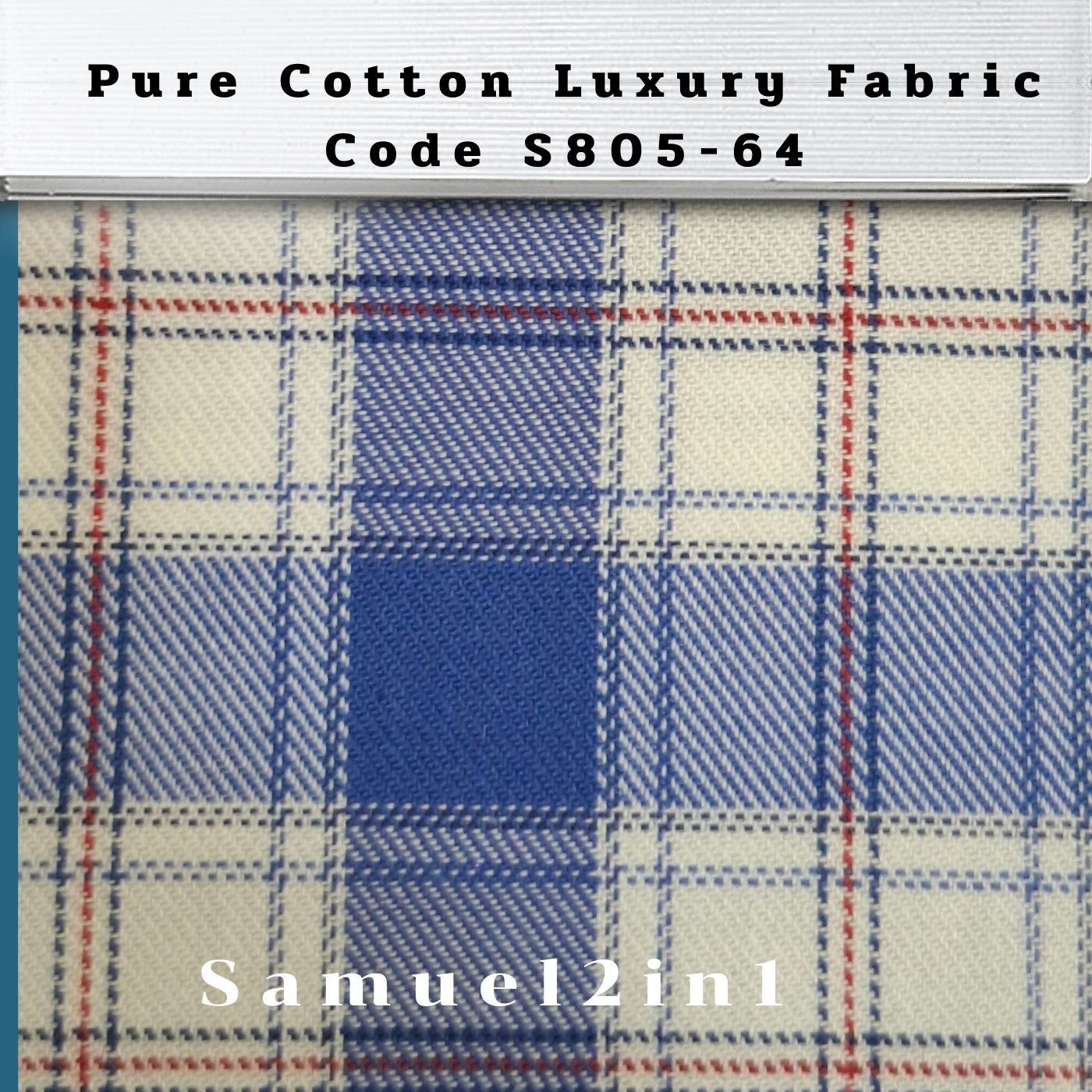 Pure Cotton Luxury Fabric – Code S805-64 | Samuel2in1
