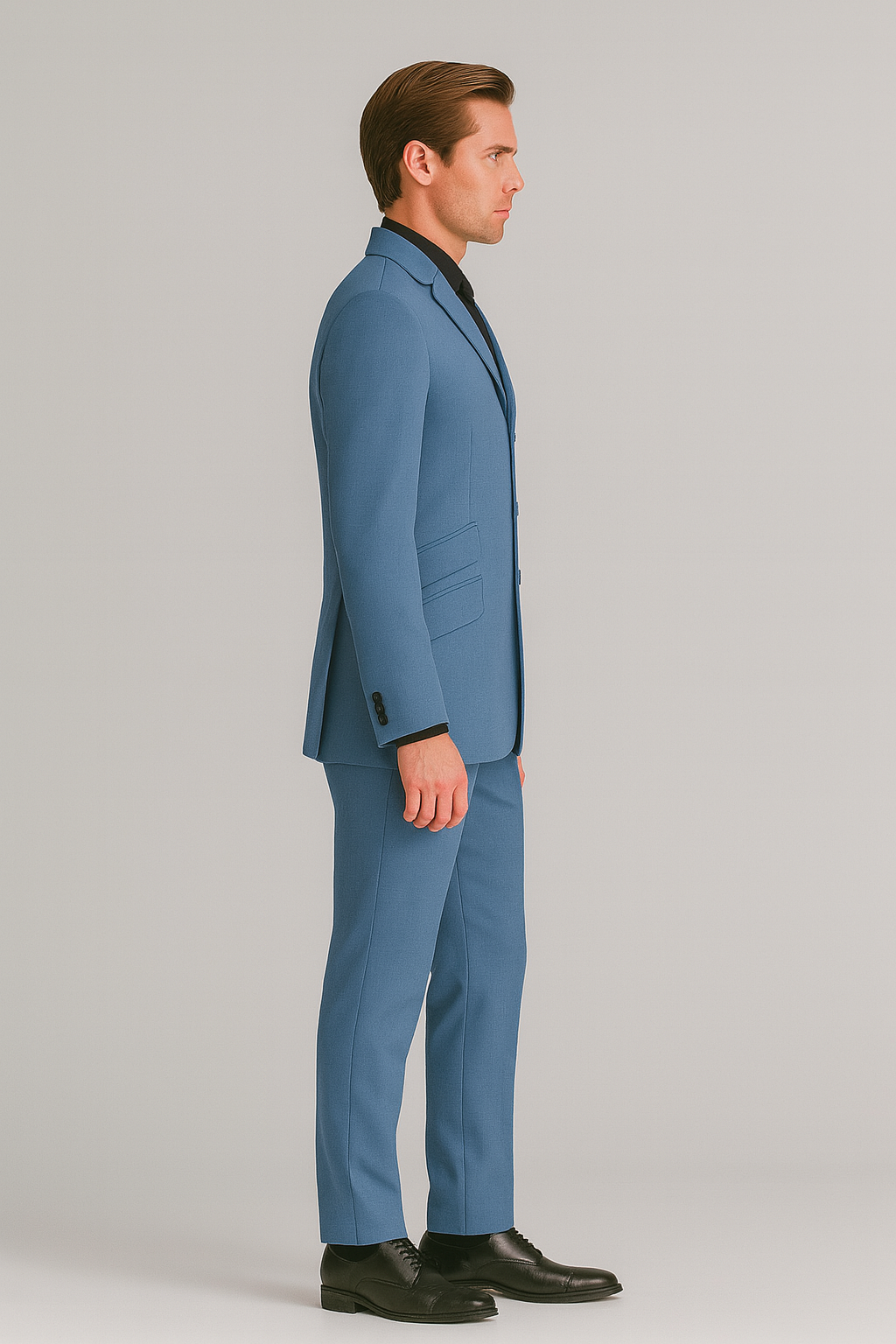 Samuel2in1 Blue Classic Mod Suit – Premium Tailored Elegance