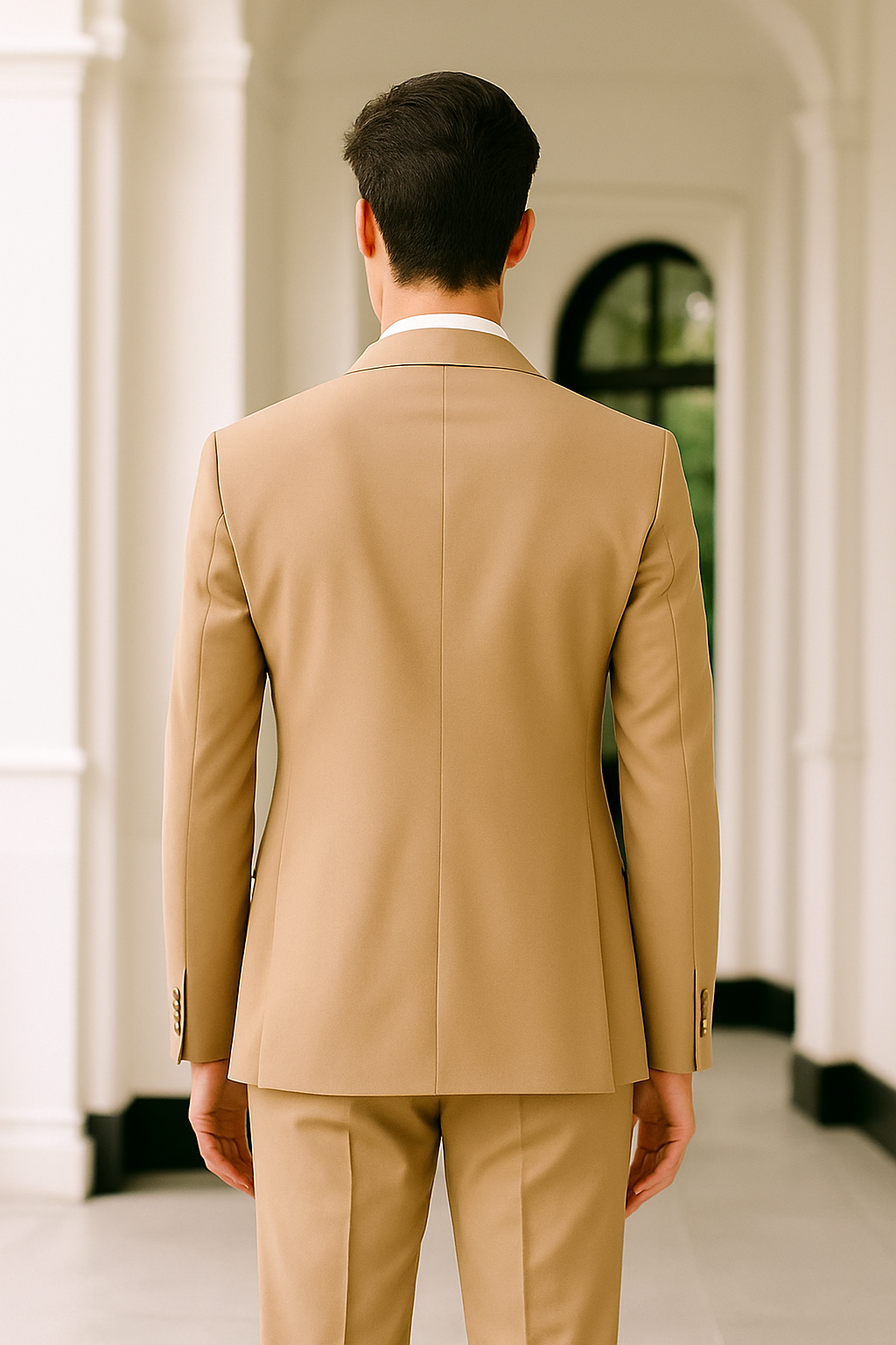 Samuel2in1 Light Camel Two-Piece Suit – Made to Order