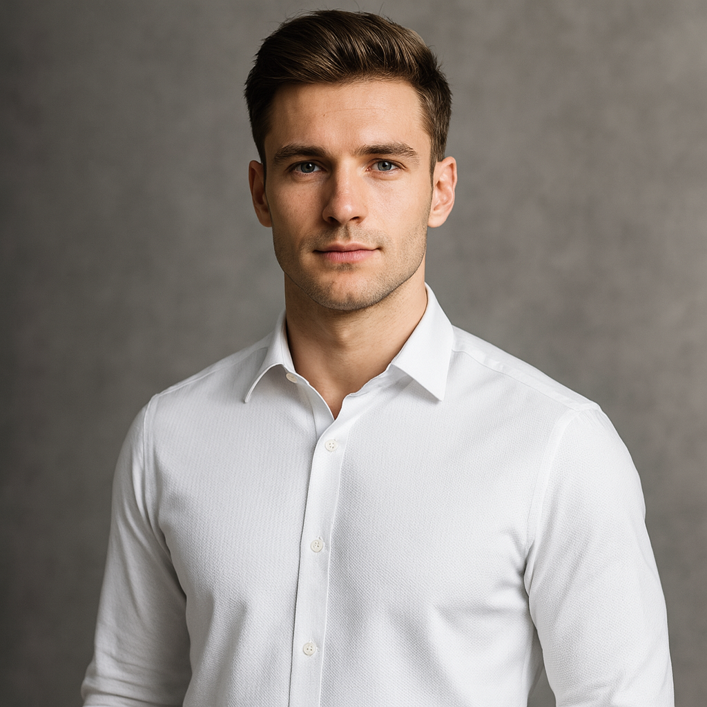 Pure Cotton Luxury Shirting Fabric – Code S805-38 (White)
