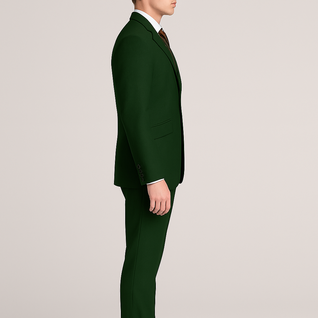 Samuel2in1 Green Suit – Classic Dark Green 3-Piece Suit for Men | Formal & Wedding Wear