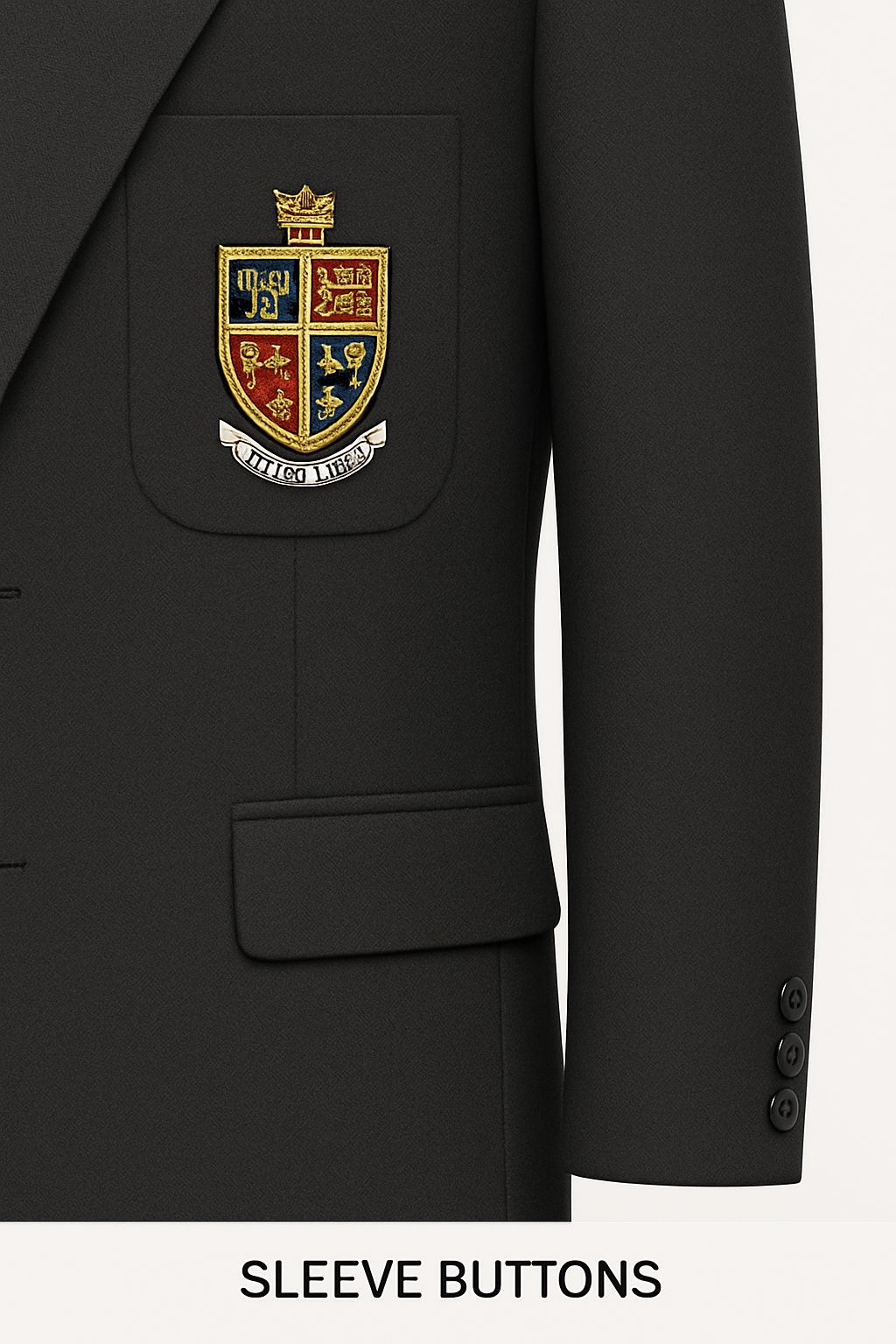 Eton College Blazer with Embroidered Crest – Made to Order