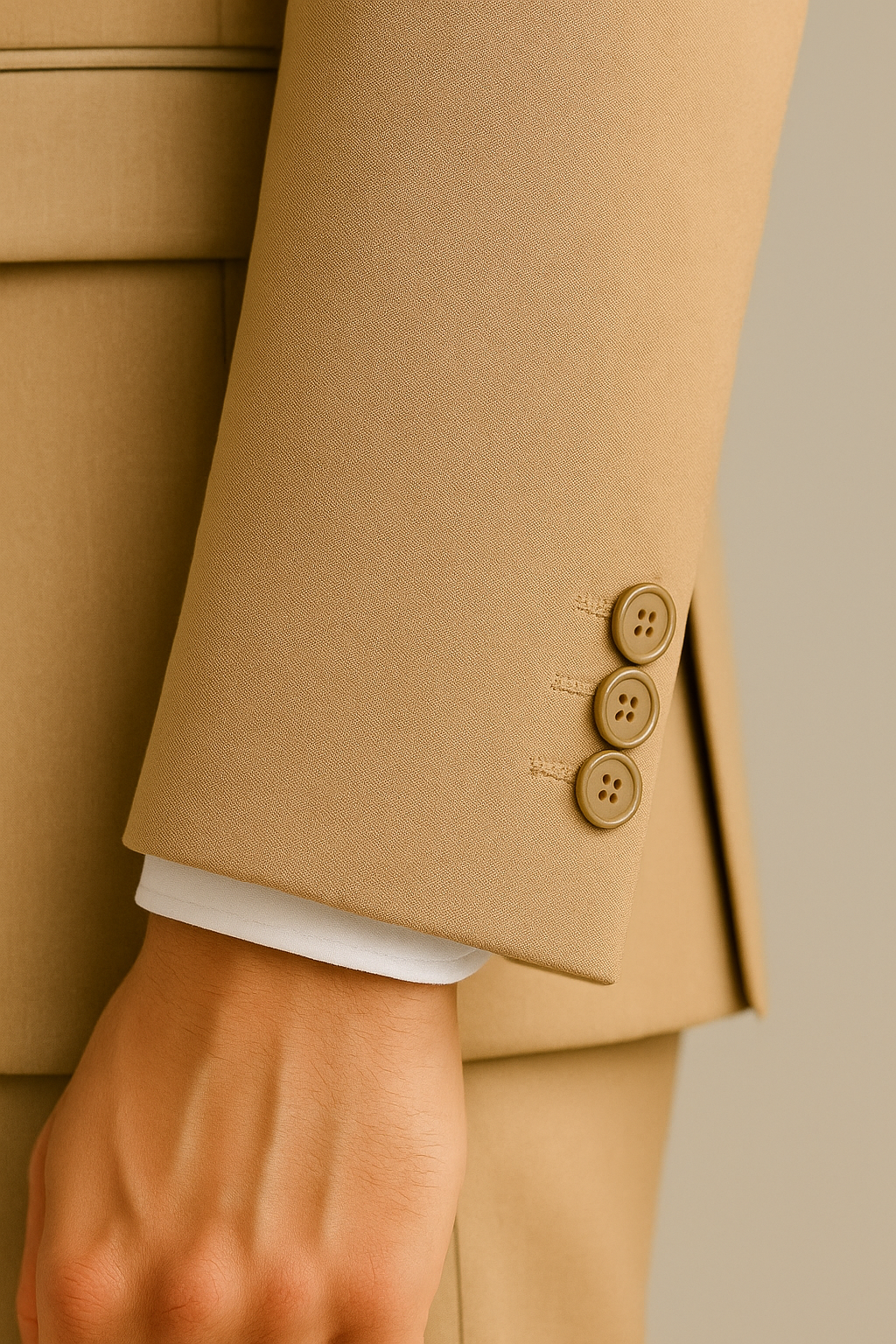 Samuel2in1 Light Camel Two-Piece Suit – Made to Order