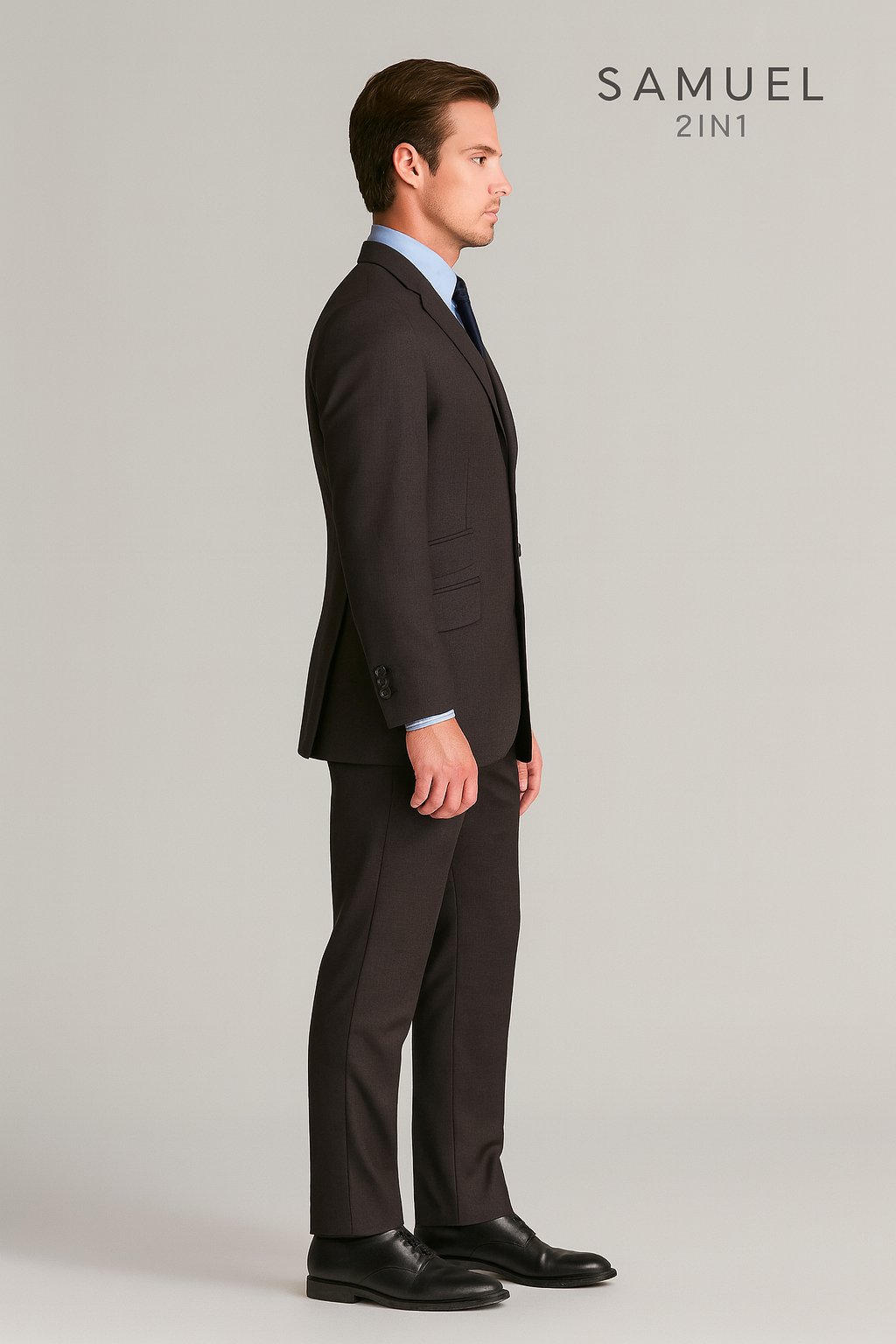 Samuel2in1 Dark gray Mod Suit – Made to Order Premium Tailoring