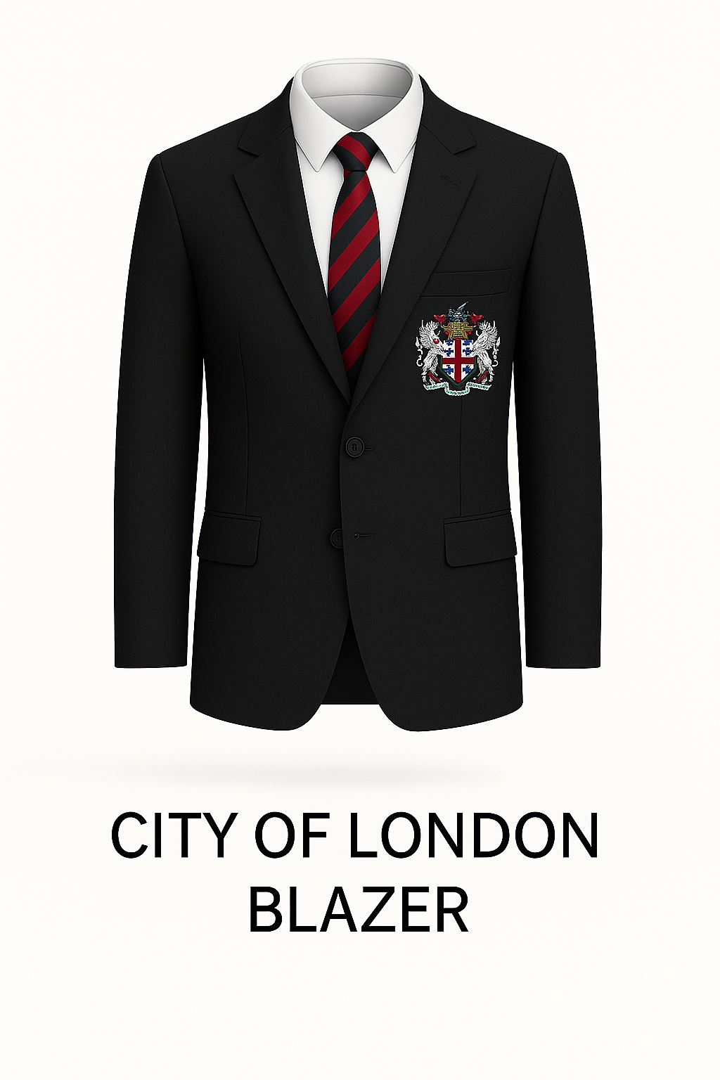 City of London Blazer with Embroidered Crest – Made to Order