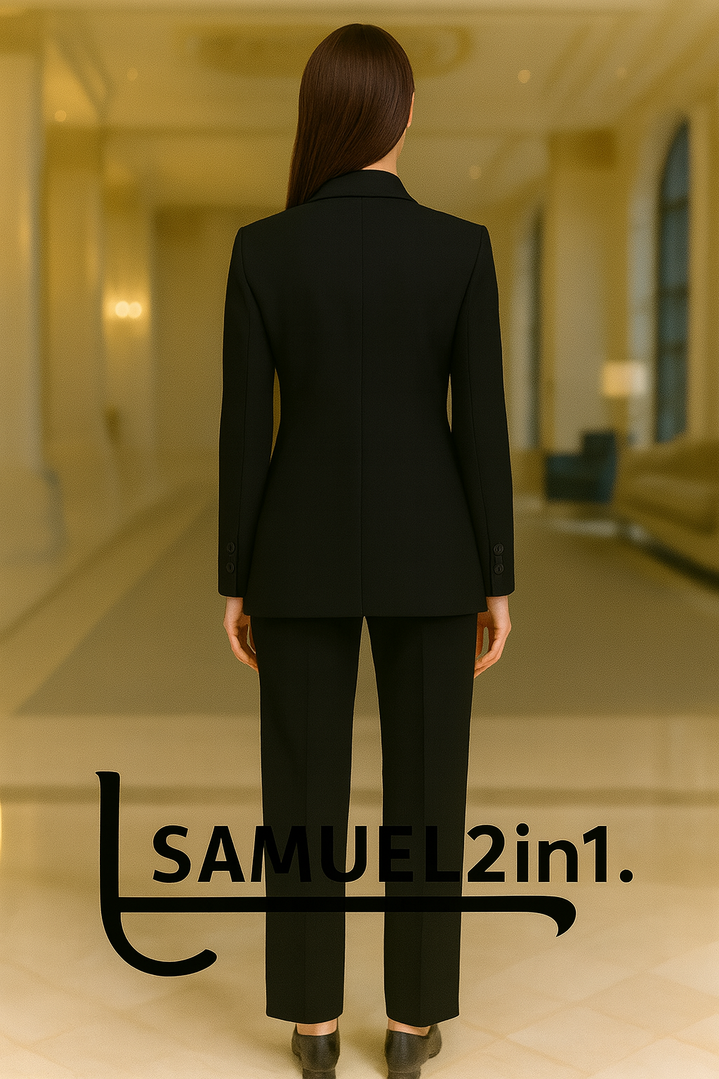 Made to Order Women’s Black Suit | Samuel2in1