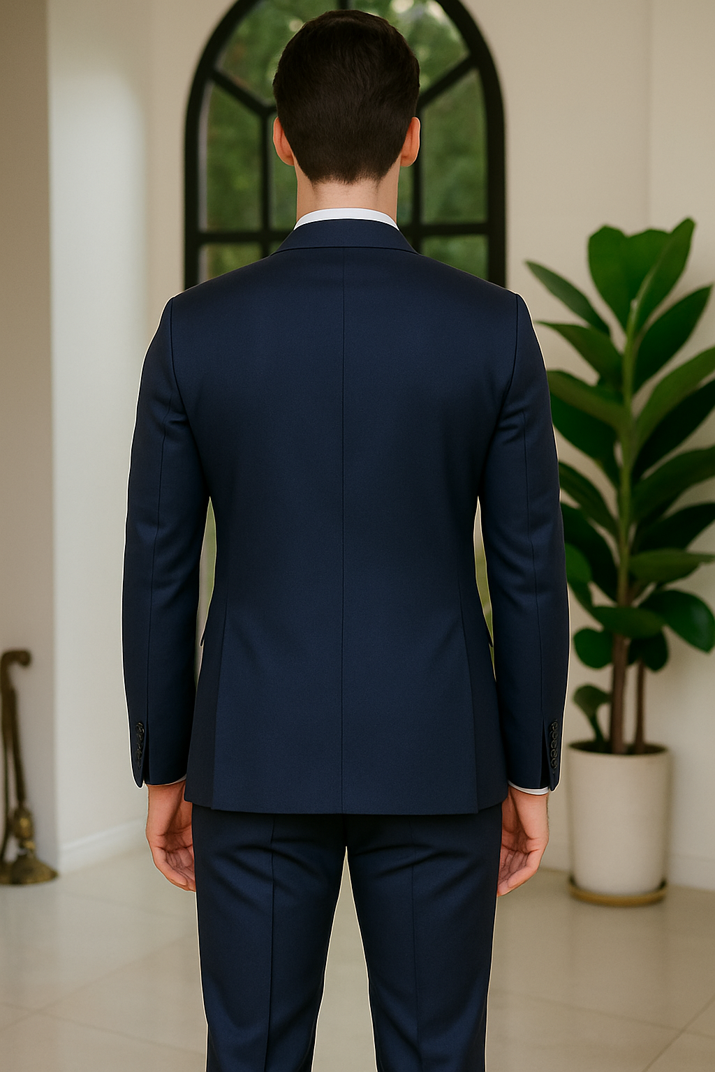 Samuel2in1 Made to Order – Navy Blue Notch Lapel Business Suit | Tailored Perfection