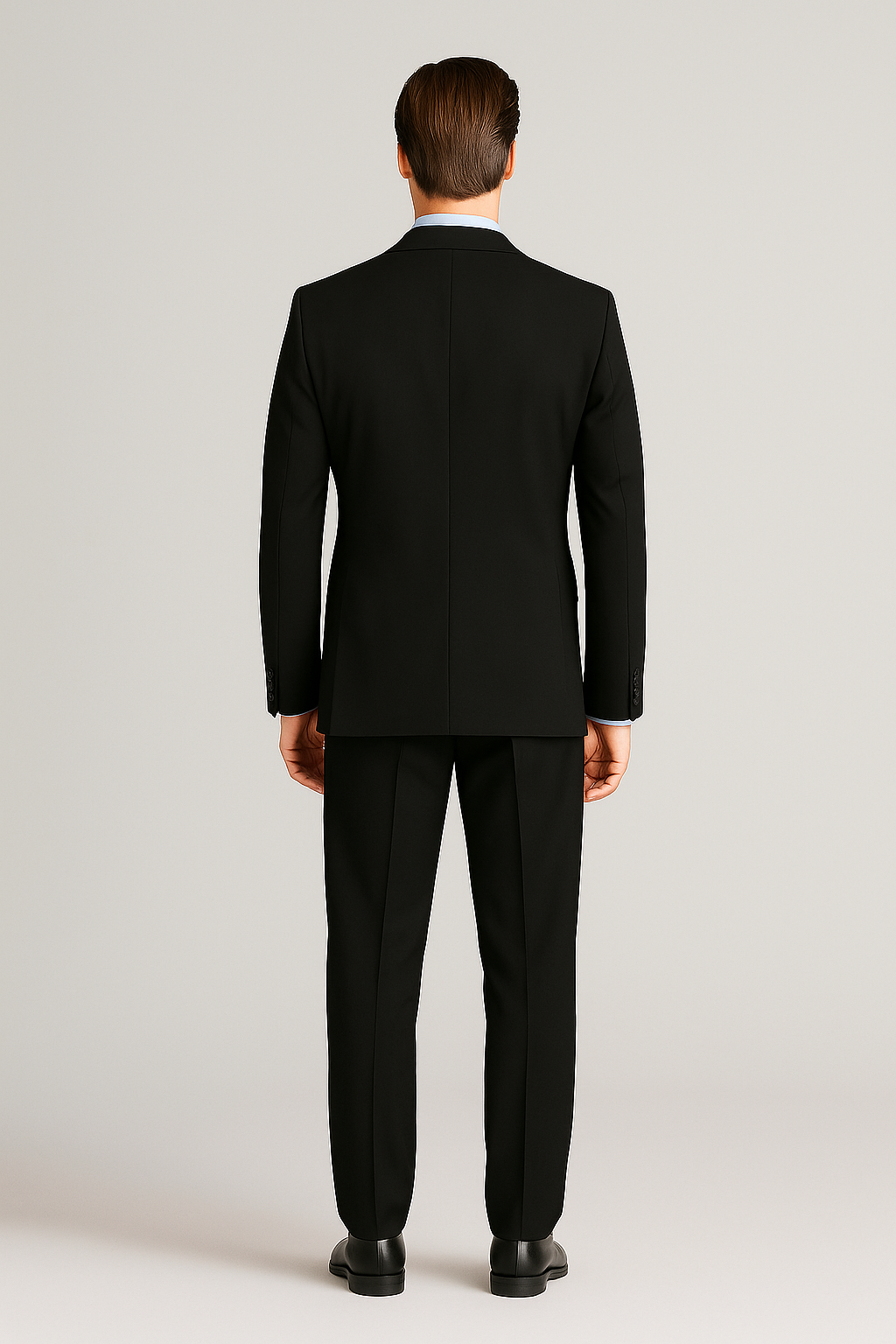 Samuel2in1 Black Classic Mod Suit – Premium Cashmere Blend