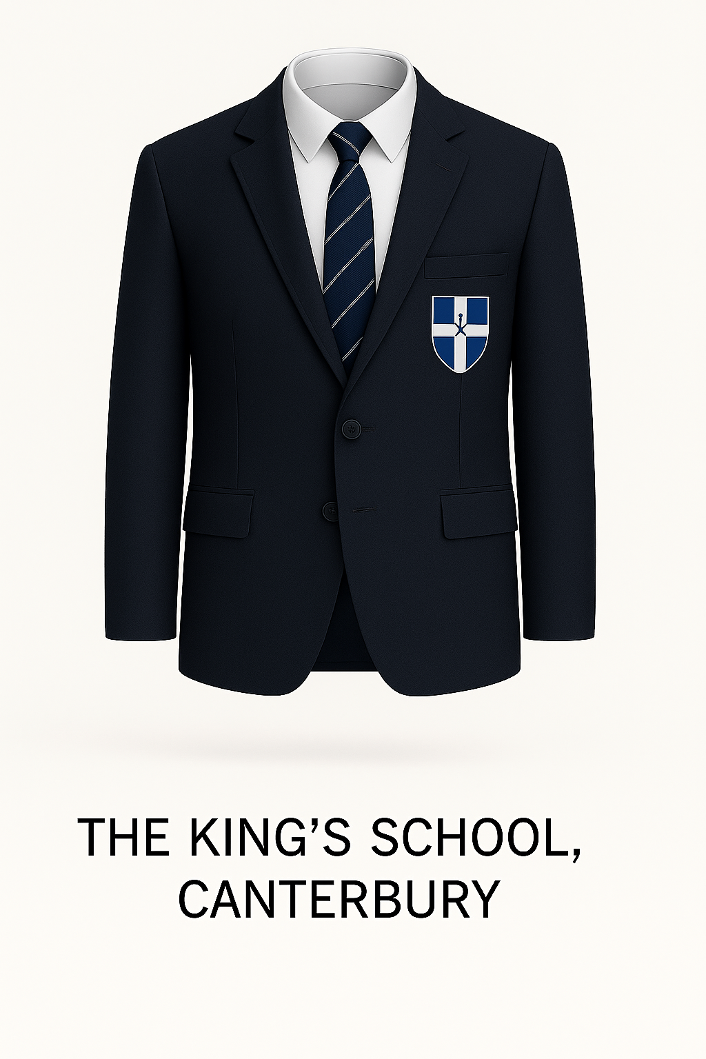 The King’s School Canterbury Blazer with Embroidered Crest – Made to Order