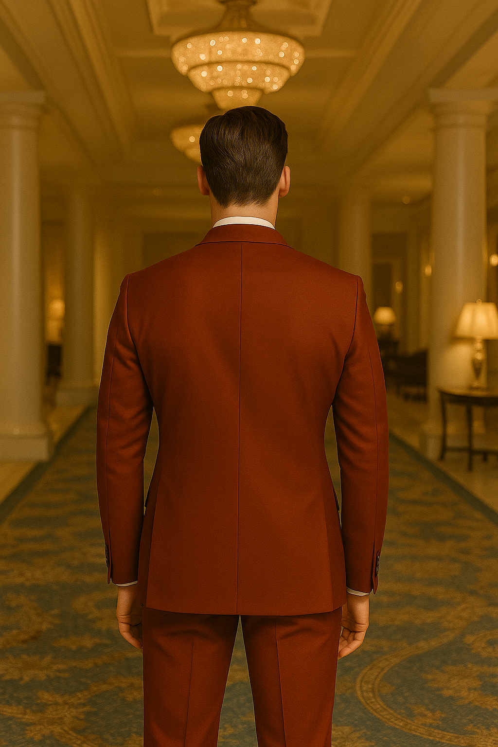 Samuel2in1 Double-Breasted Burgundy Suit – Made to Order Luxury Men’s Tailored Formalwear