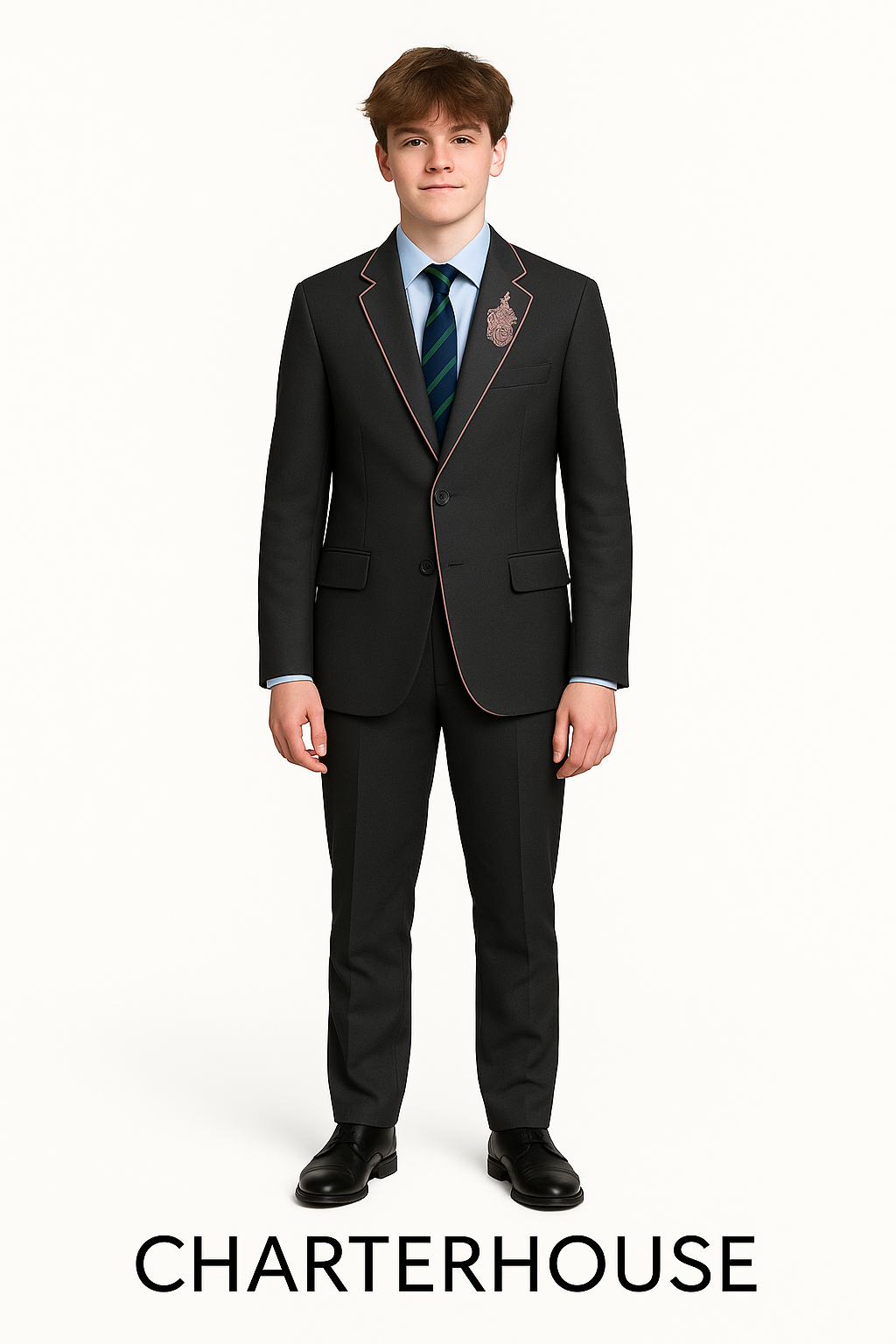 Charterhouse Blazer with Embroidered Crest – Made to Order