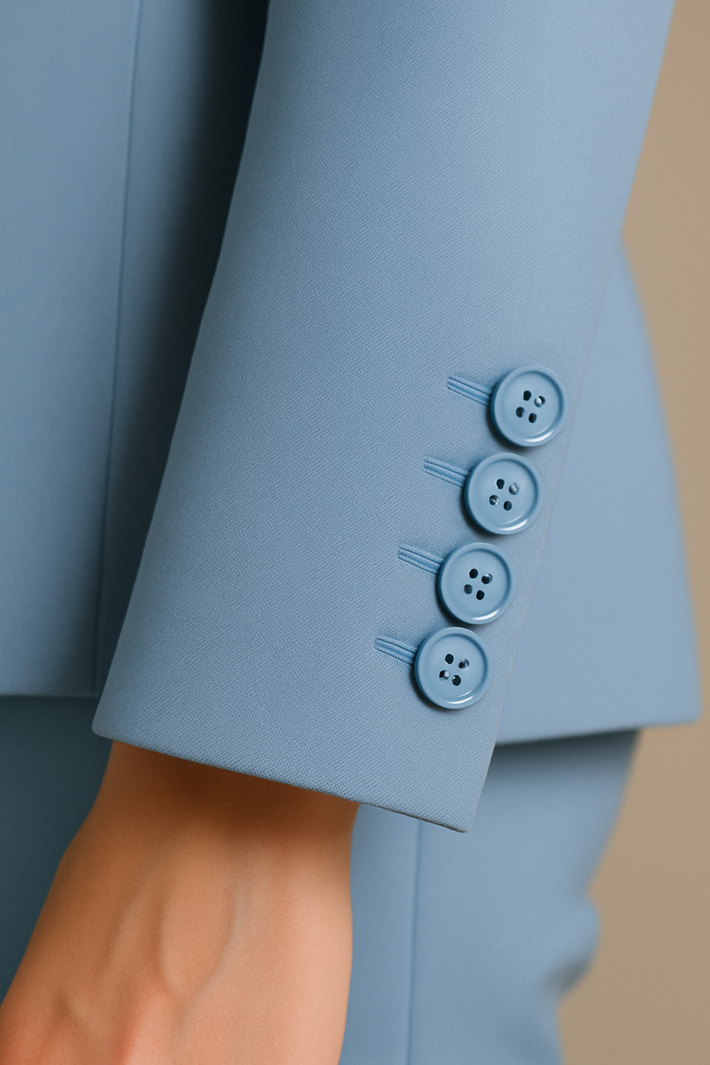 Women’s Light Blue Tailored Suit – Made to Order | Samuel2in1