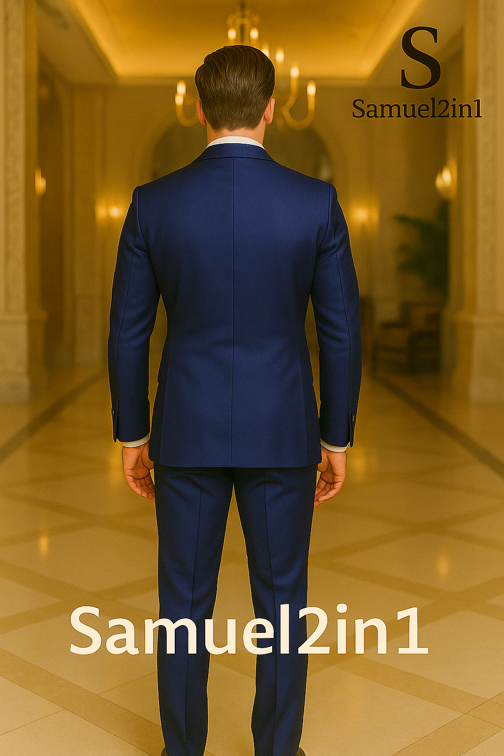 Samuel2in1 Royal Blue Tuxedo – Made to Order Luxury Men’s Suit