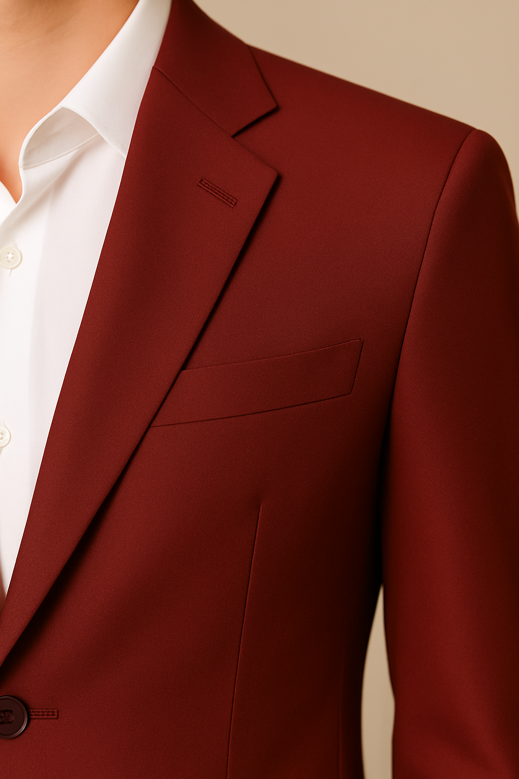 Samuel2in1 Burgundy Patch Pocket Suit – Made to Order