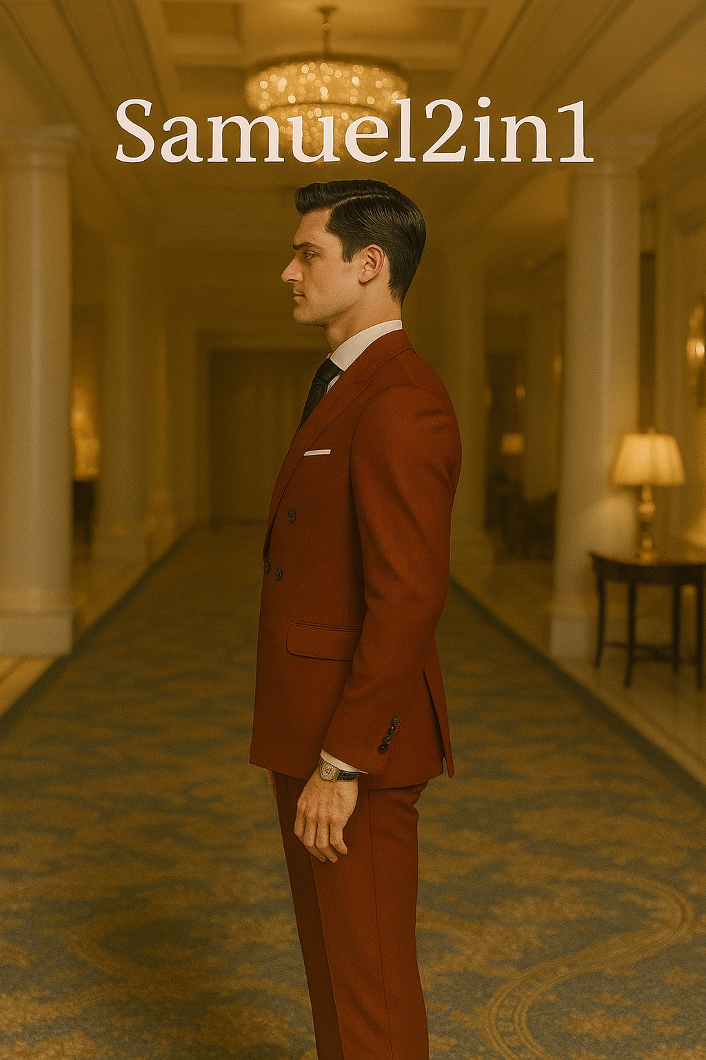 Samuel2in1 Double-Breasted Burgundy Suit – Made to Order Luxury Men’s Tailored Formalwear