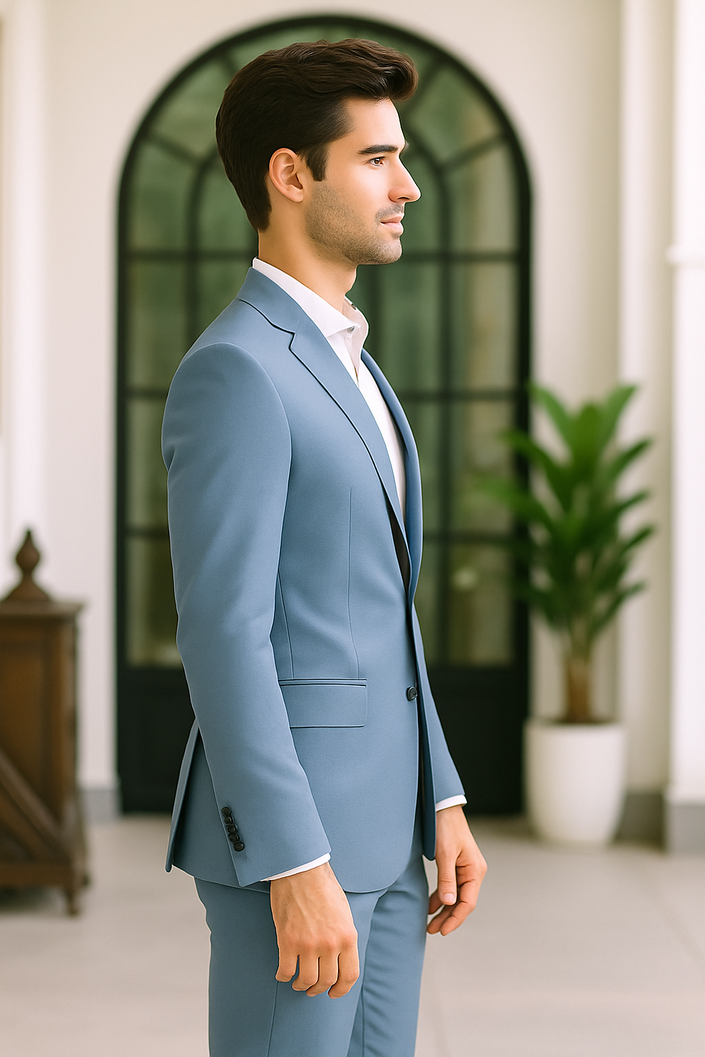 Samuel2in1 Made to Order – Sky Blue Business Suit | Modern Tailored Fit