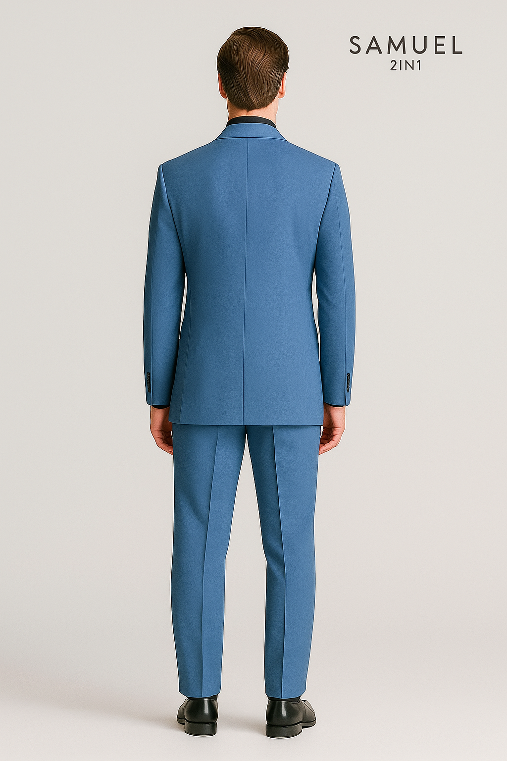 Samuel2in1 Blue Classic Mod Suit – Premium Tailored Elegance