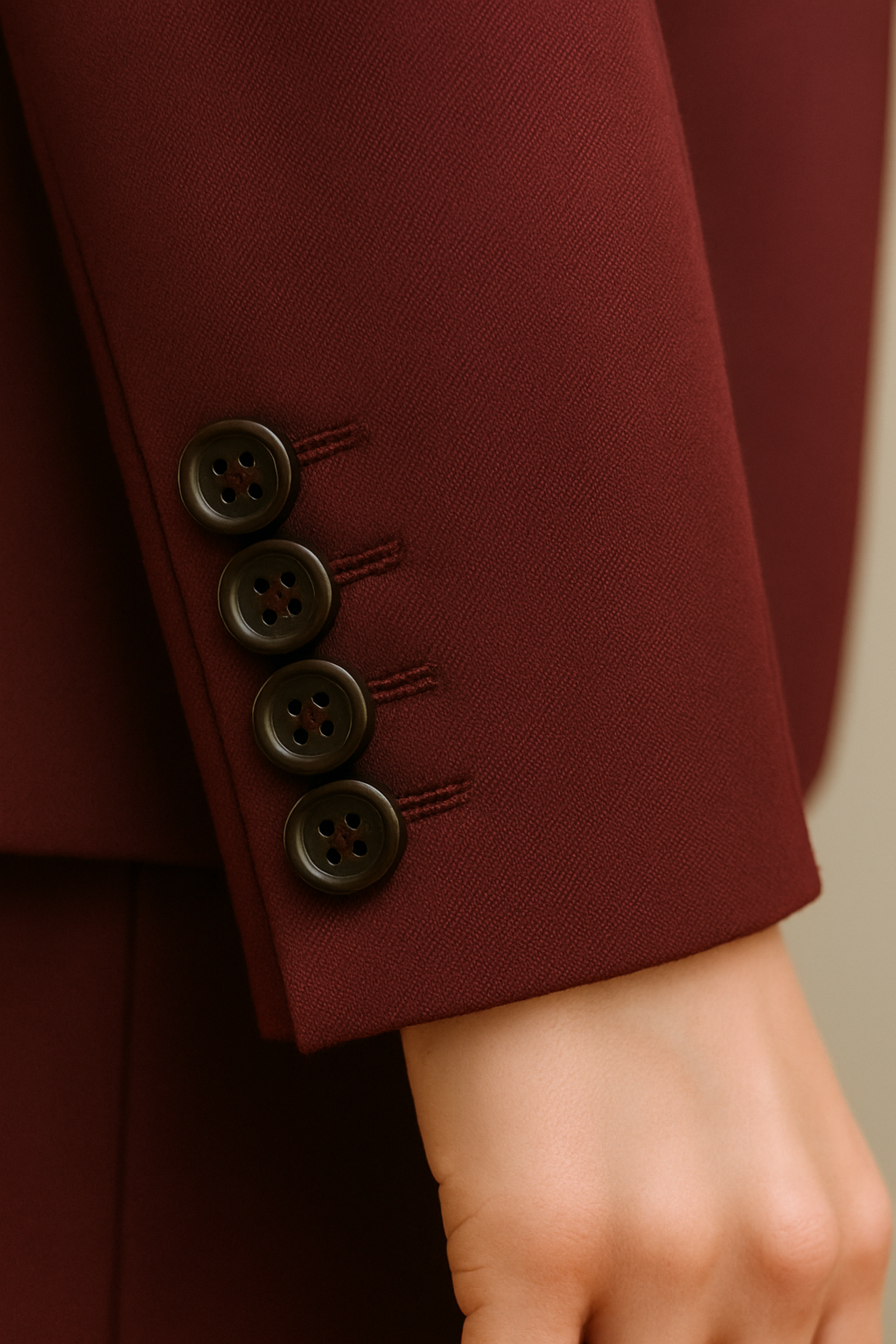 Women’s Burgundy Double-Breasted Suit | Samuel2in1 Made to Order