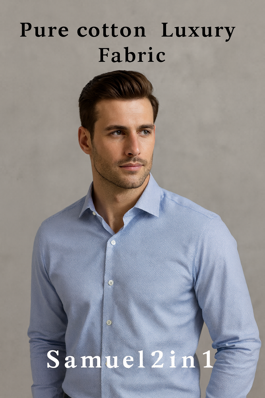 Pure Cotton Luxury Fabric – Code S805-49 (Blue)