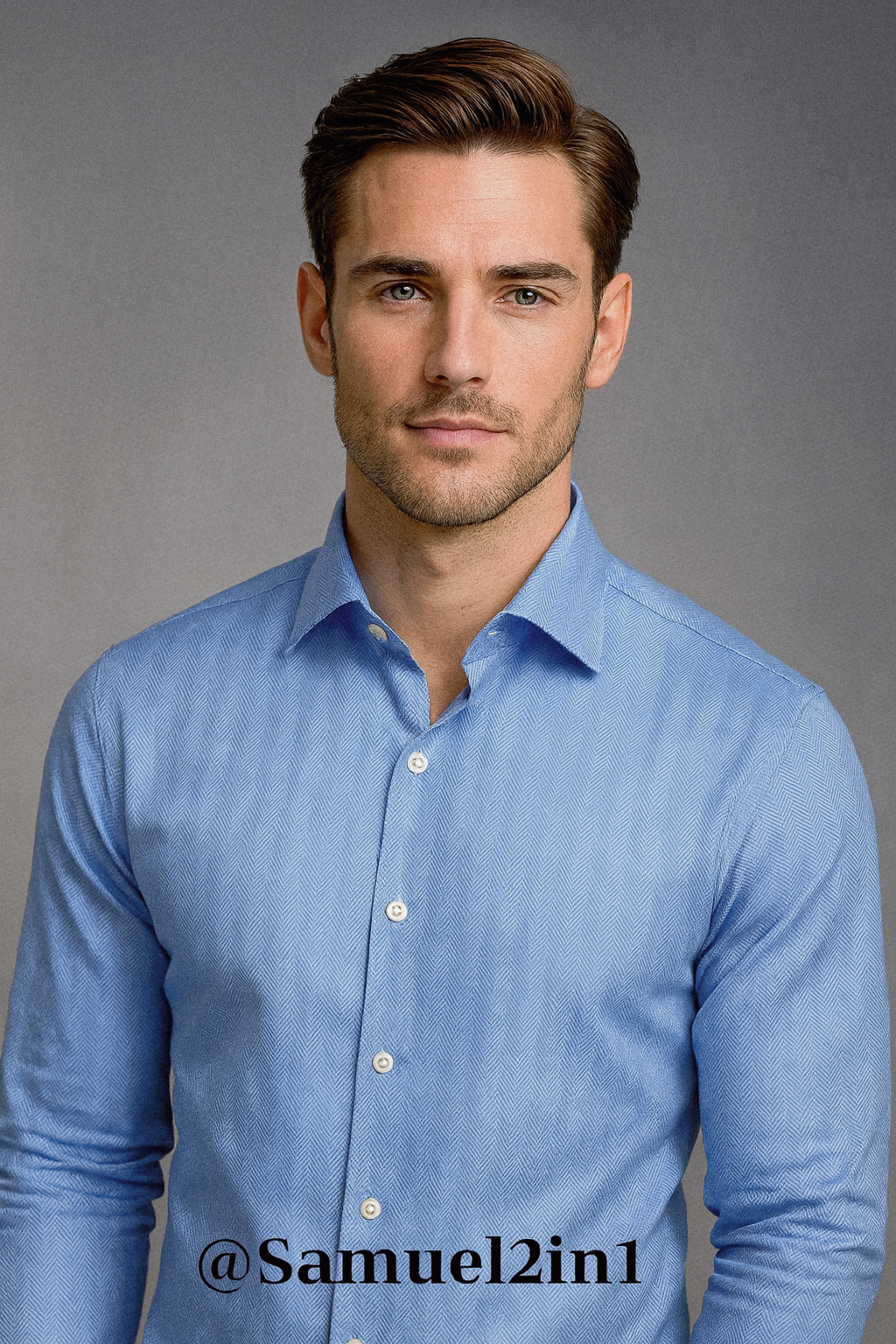 Pure Cotton Luxury Fabric – Code S805-31 (Blue Shirting)