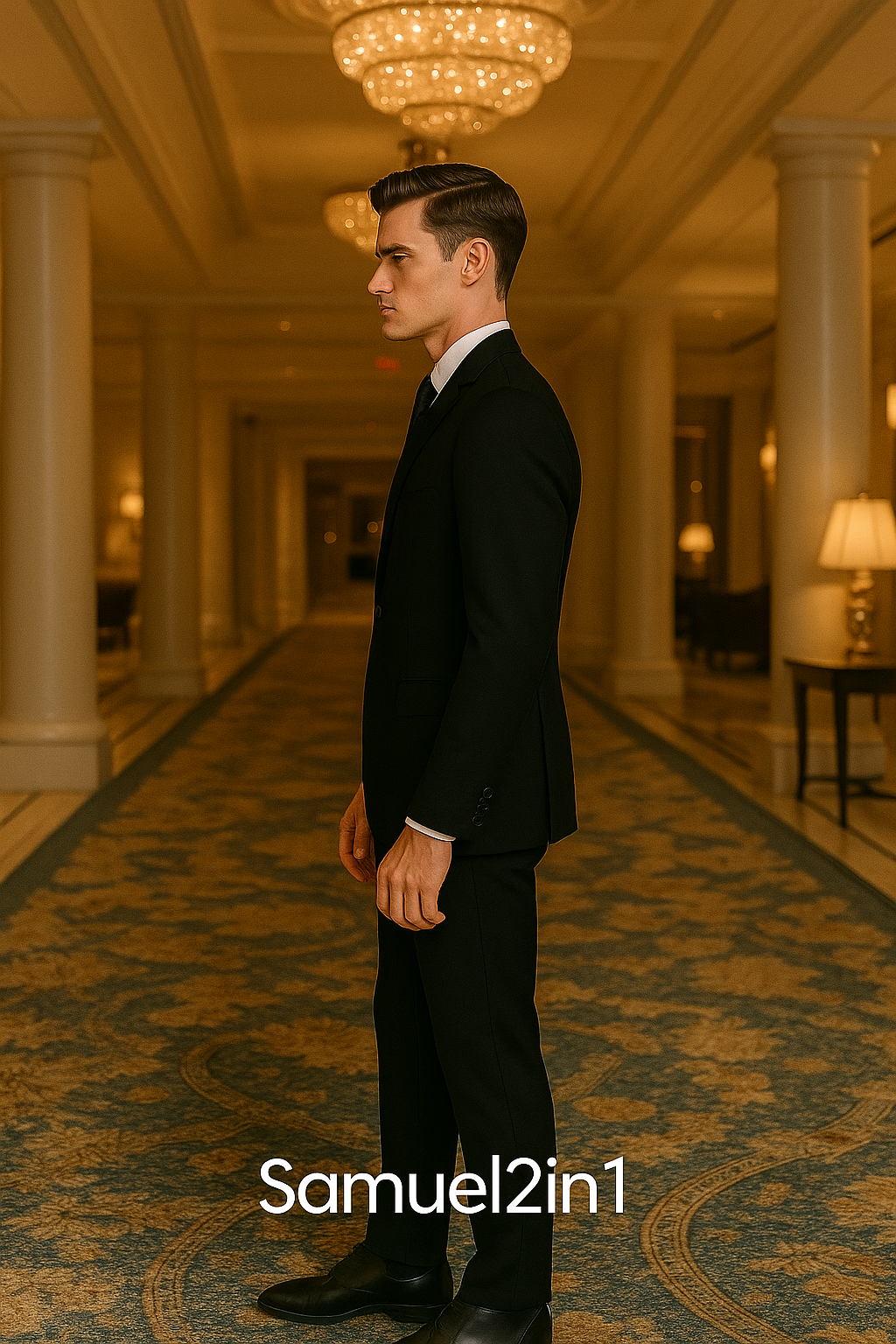 Samuel2in1 Classic Black Single-Breasted Suit – Made to Order Men’s Timeless Business & Formal Wear