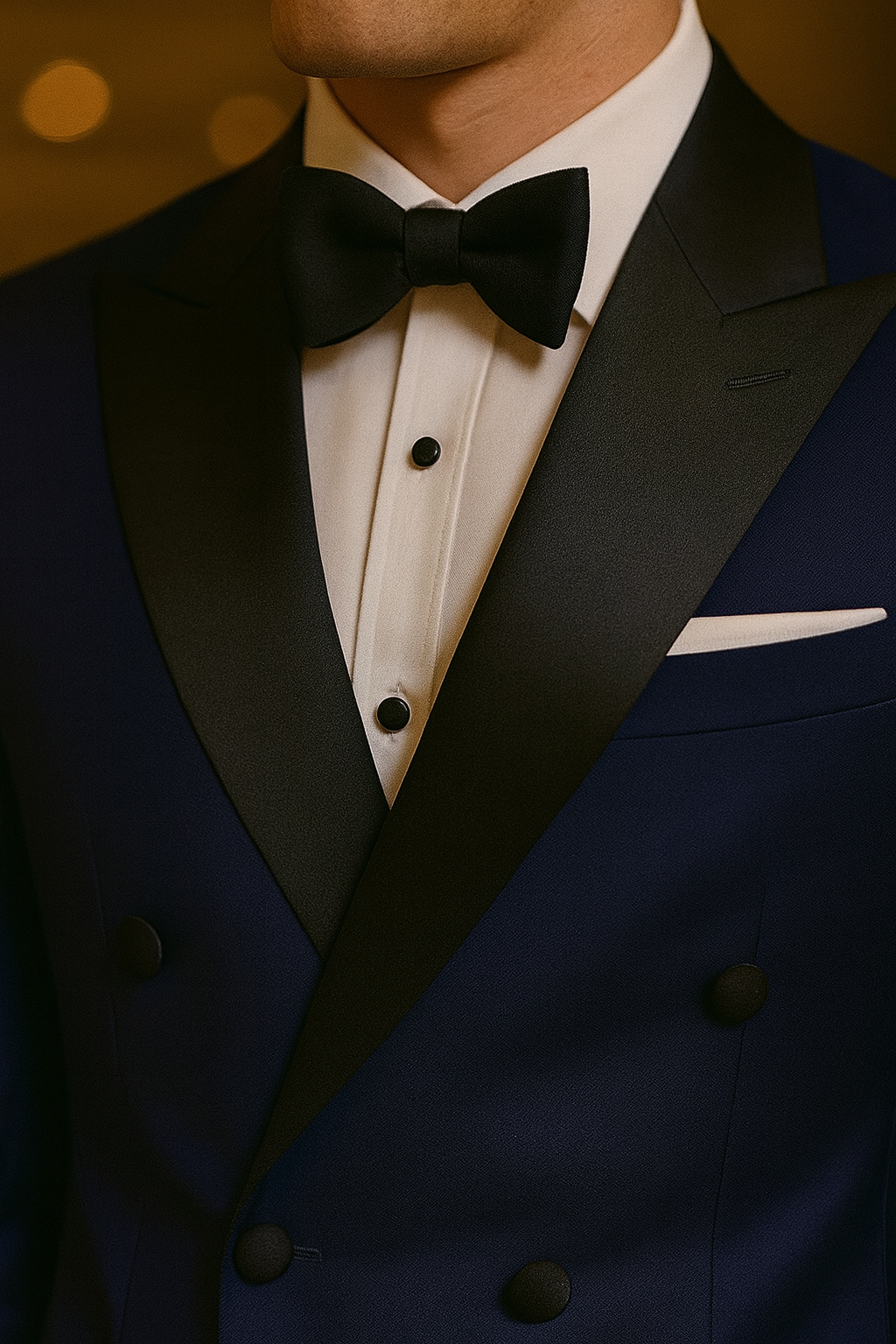 Samuel2in1 Double-Breasted Navy Tuxedo – Made to Order Luxury Men’s Formal Suit
