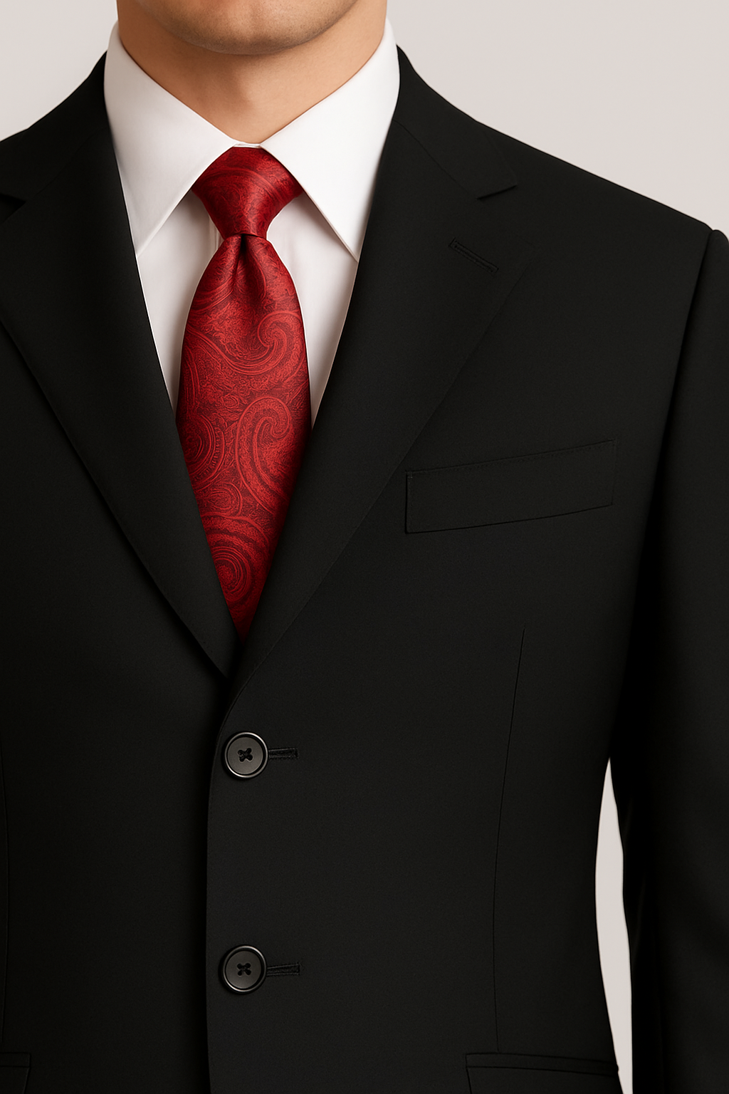 Men’s Classic Black Suit – Samuel2in1