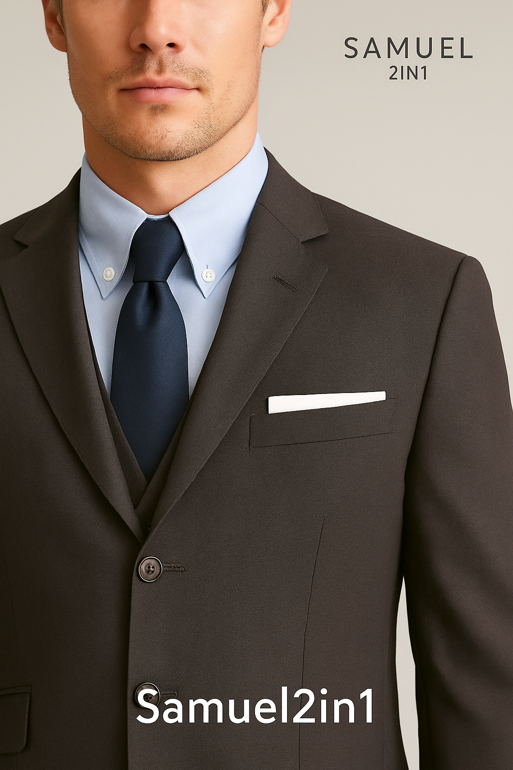 Samuel2in1 Dark gray Mod Suit – Made to Order Premium Tailoring