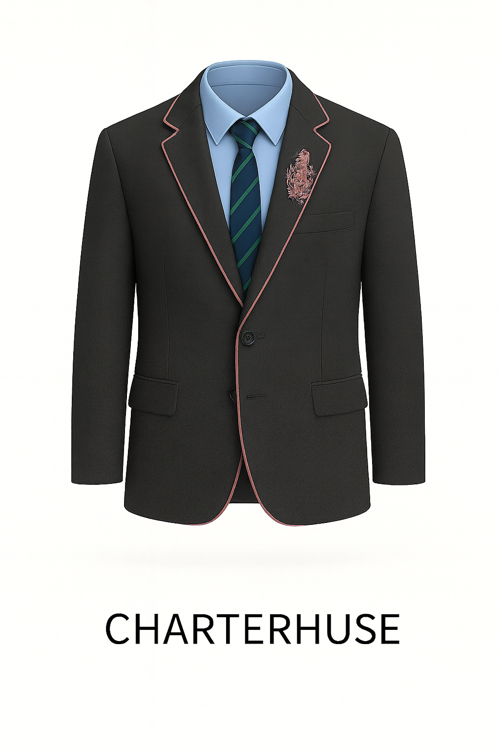 Charterhouse Blazer with Embroidered Crest – Made to Order