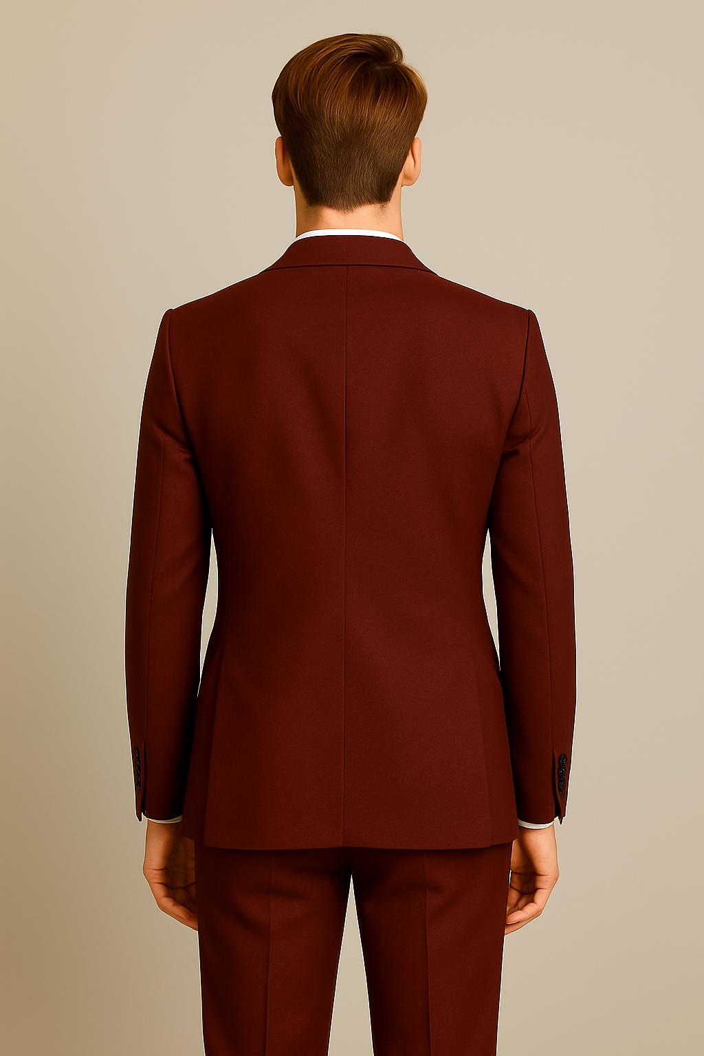 Samuel2in1 Burgundy Patch Pocket Suit – Made to Order