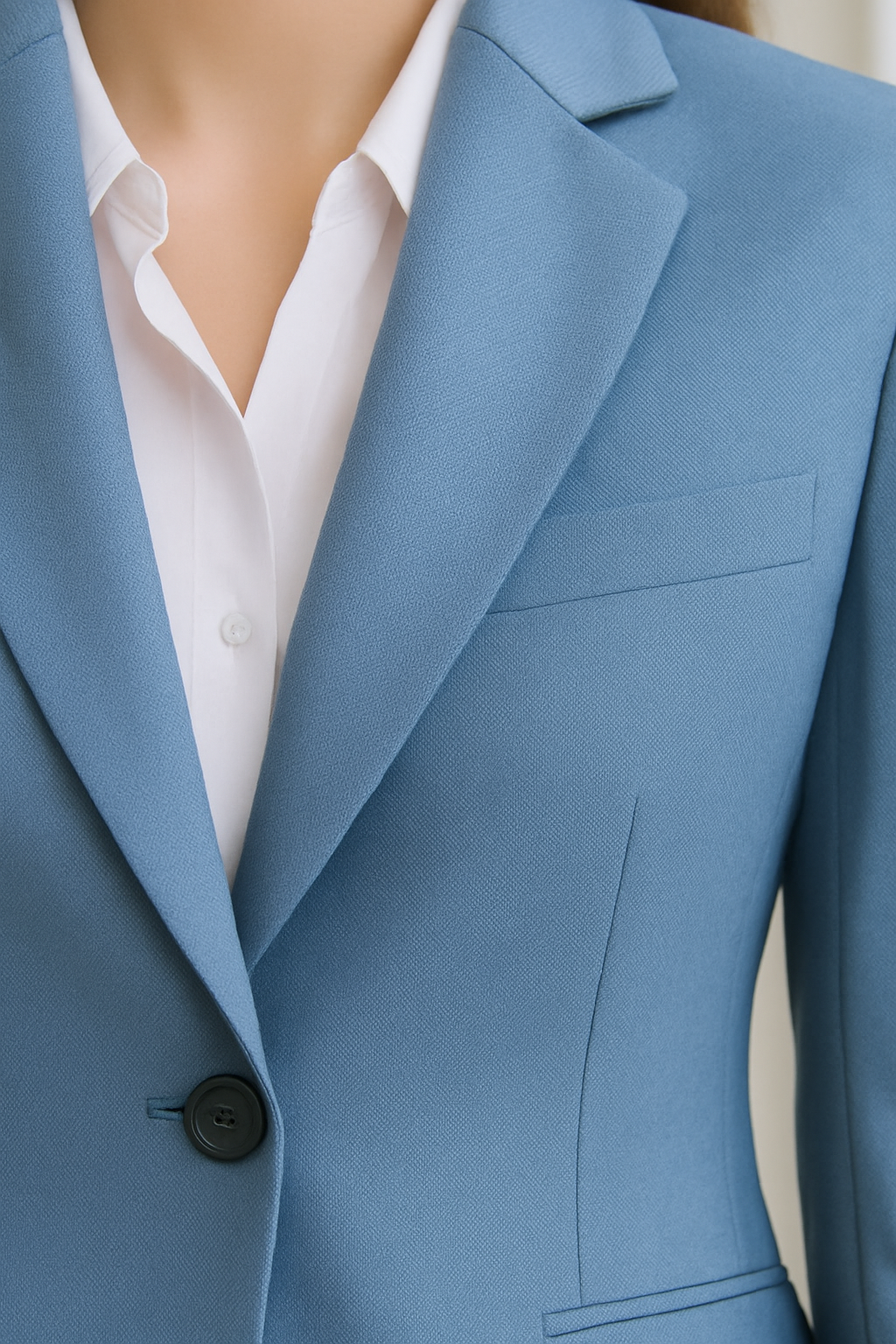 Made-to-Order Sky Blue Women’s Tailored Cashmere Suit | Samuel2in1
