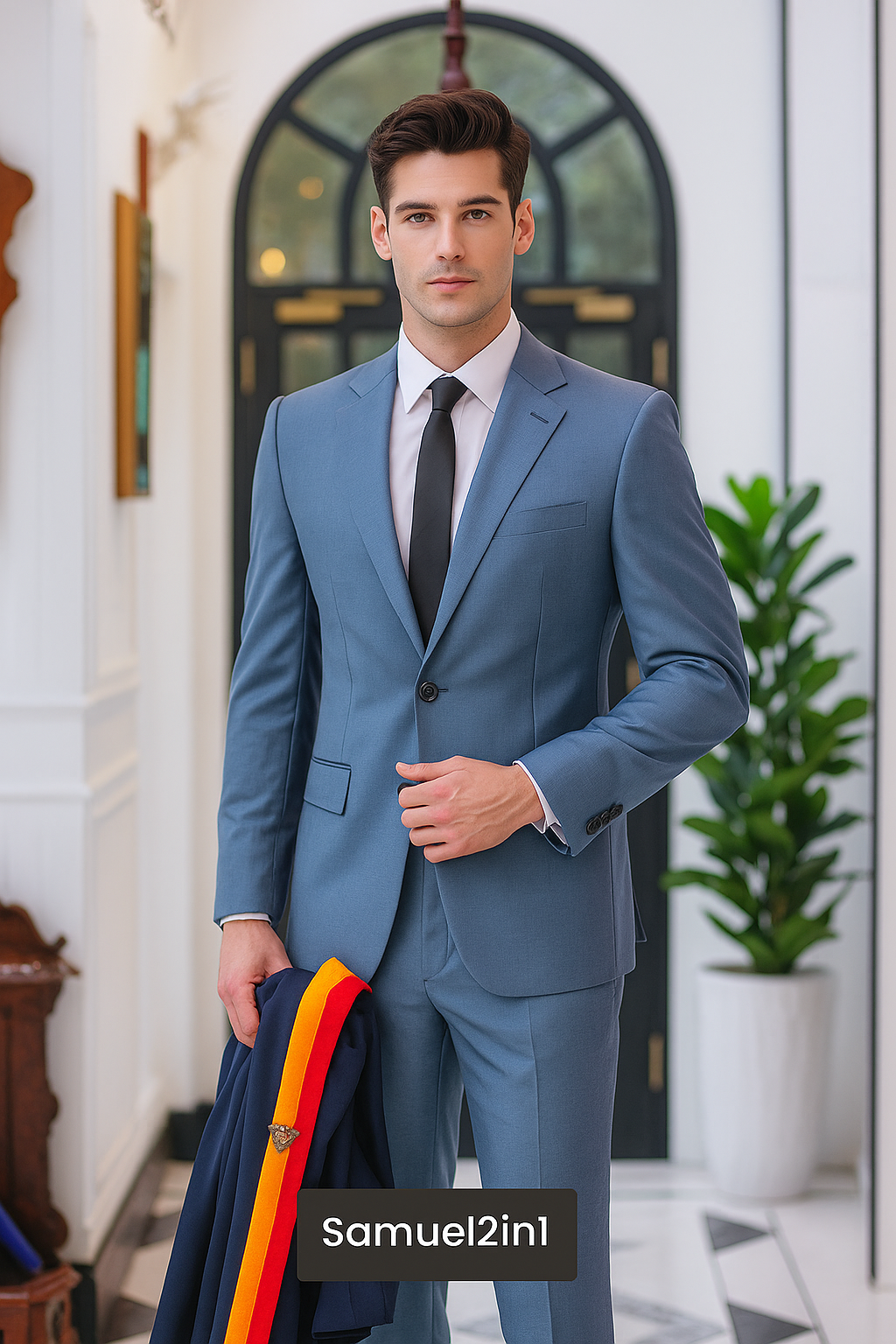 Samuel2in1 Made to Order – Sky Blue Business Suit | Modern Tailored Fit