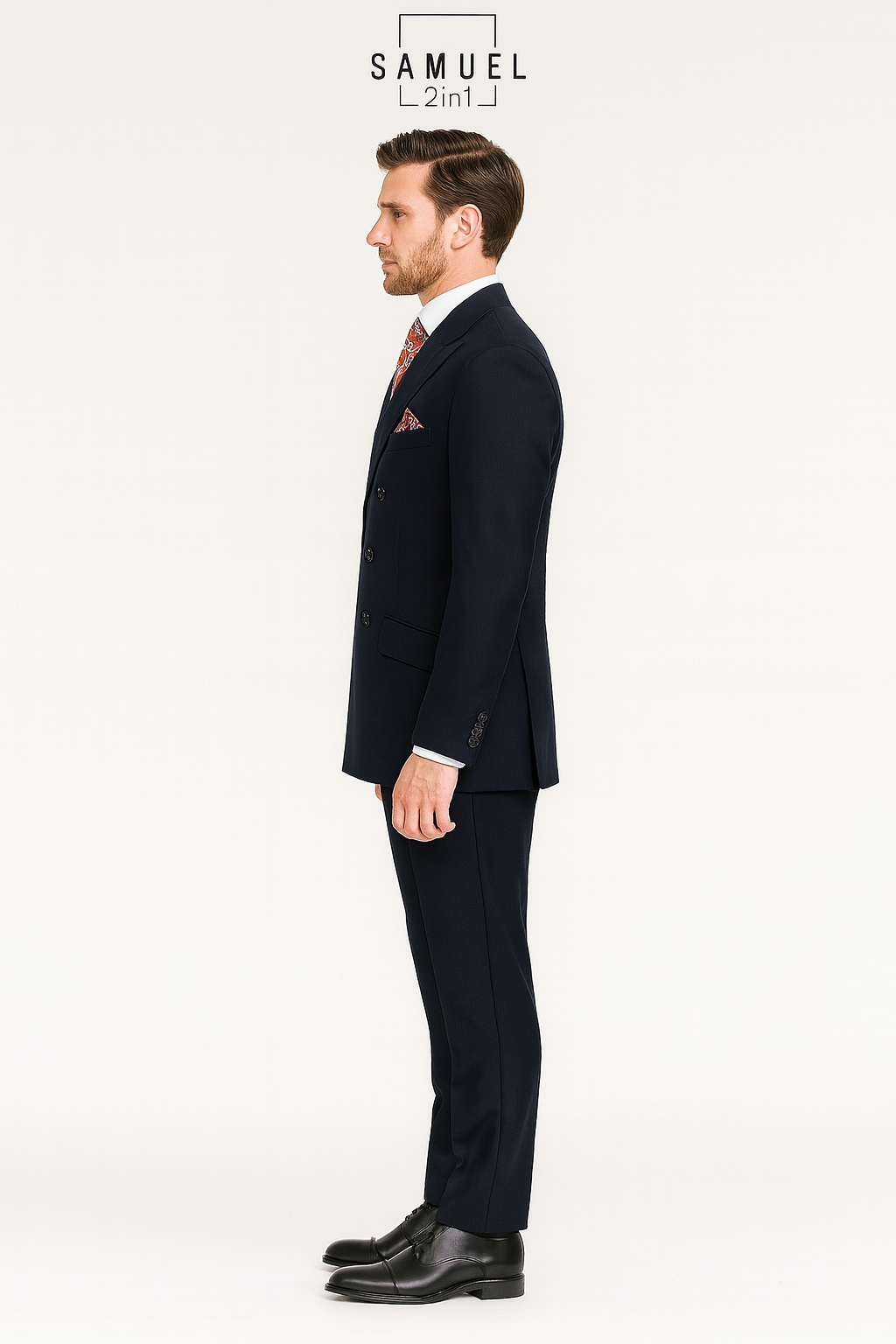 Men’s Modern Double-Breasted Suit | Samuel2in1 – Mod Suit Style