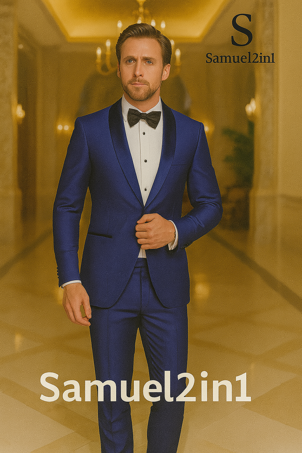 Samuel2in1 Royal Blue Tuxedo – Made to Order Luxury Men’s Suit