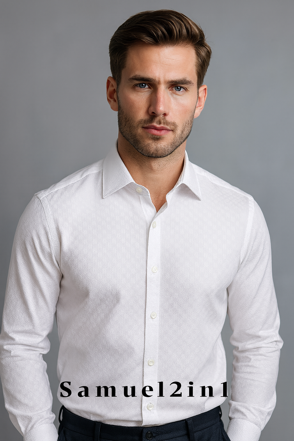 Pure Cotton Luxury Fabric – Code S805-13 (White Shirting)