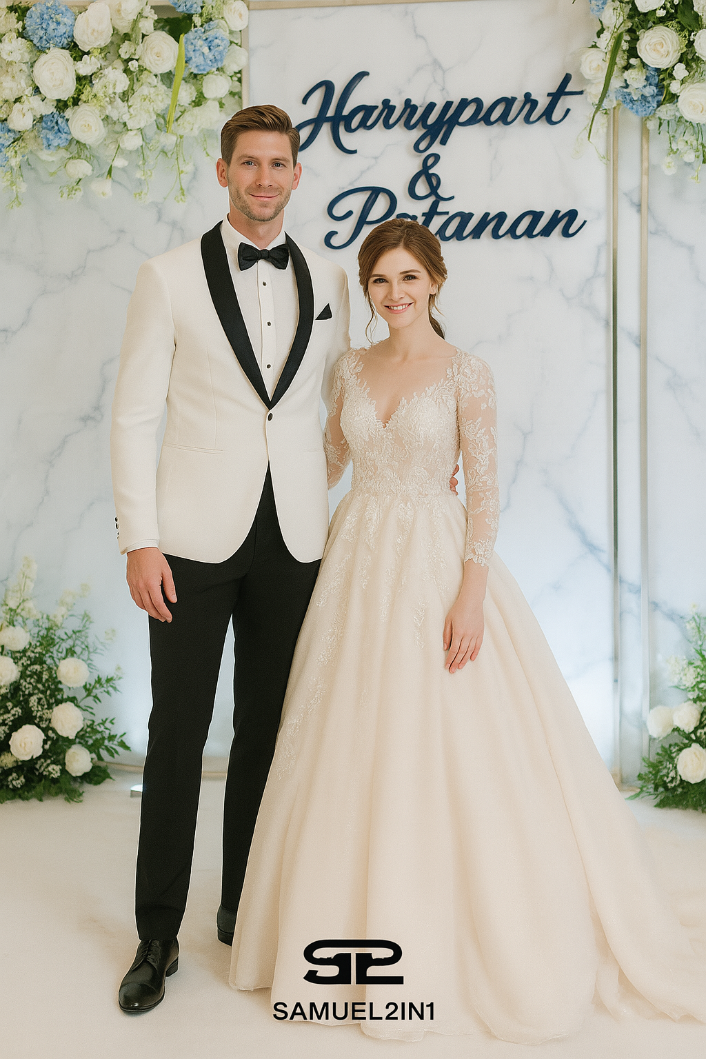 Luxury Groom’s Made to Order White Tuxedo – Cashmere Blend