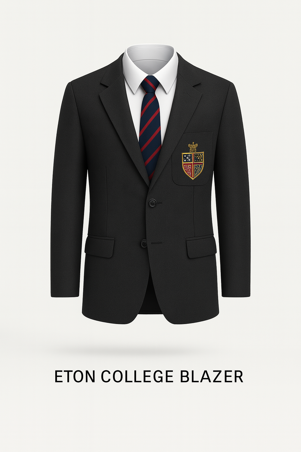 Eton College Blazer with Embroidered Crest – Made to Order
