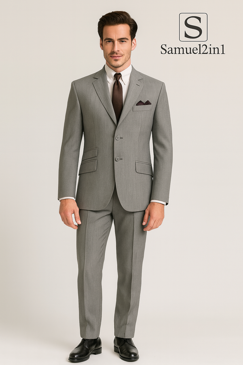 Men’s Grey Suit – Mod Suit | Samuel2in1